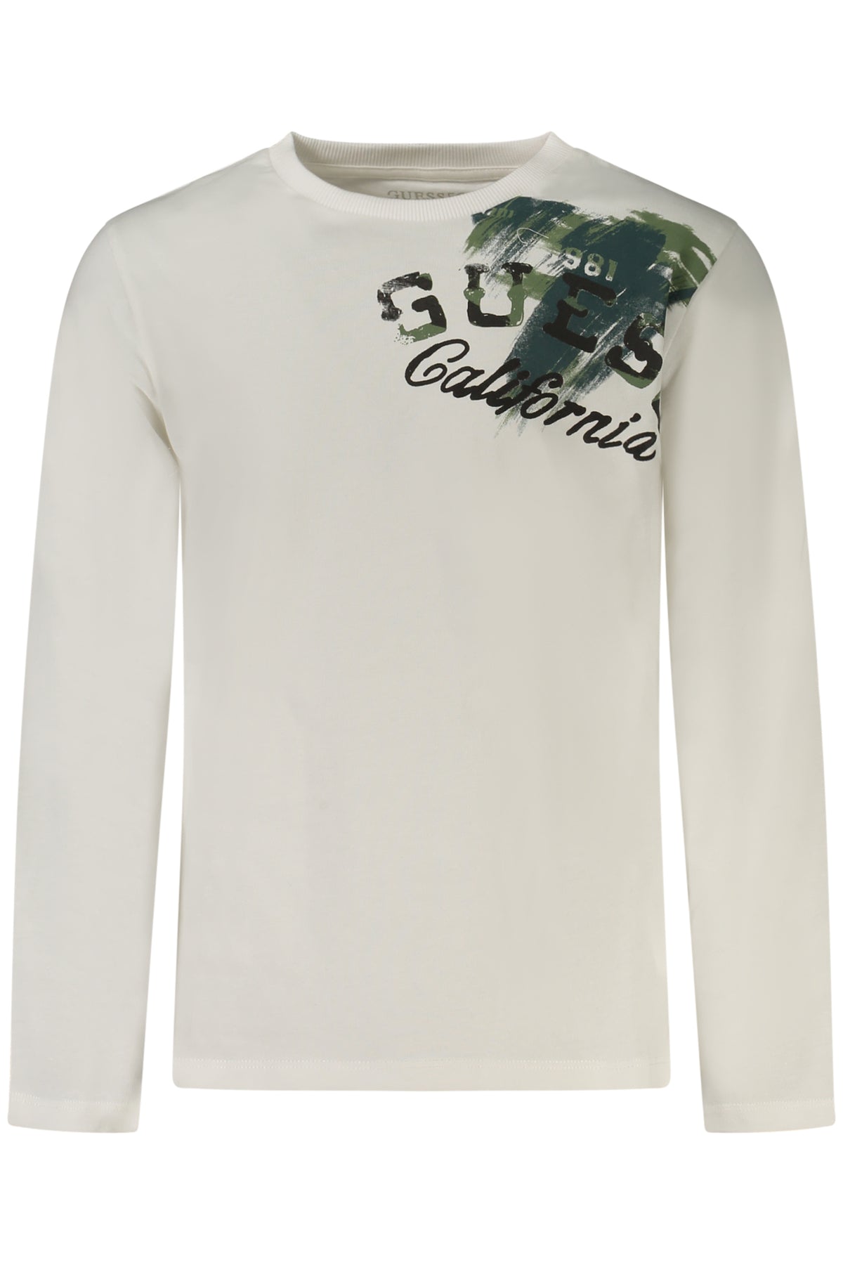 GUESS JEANS LONG-SLEEVED T-SHIRT FOR KIDS, WHITE