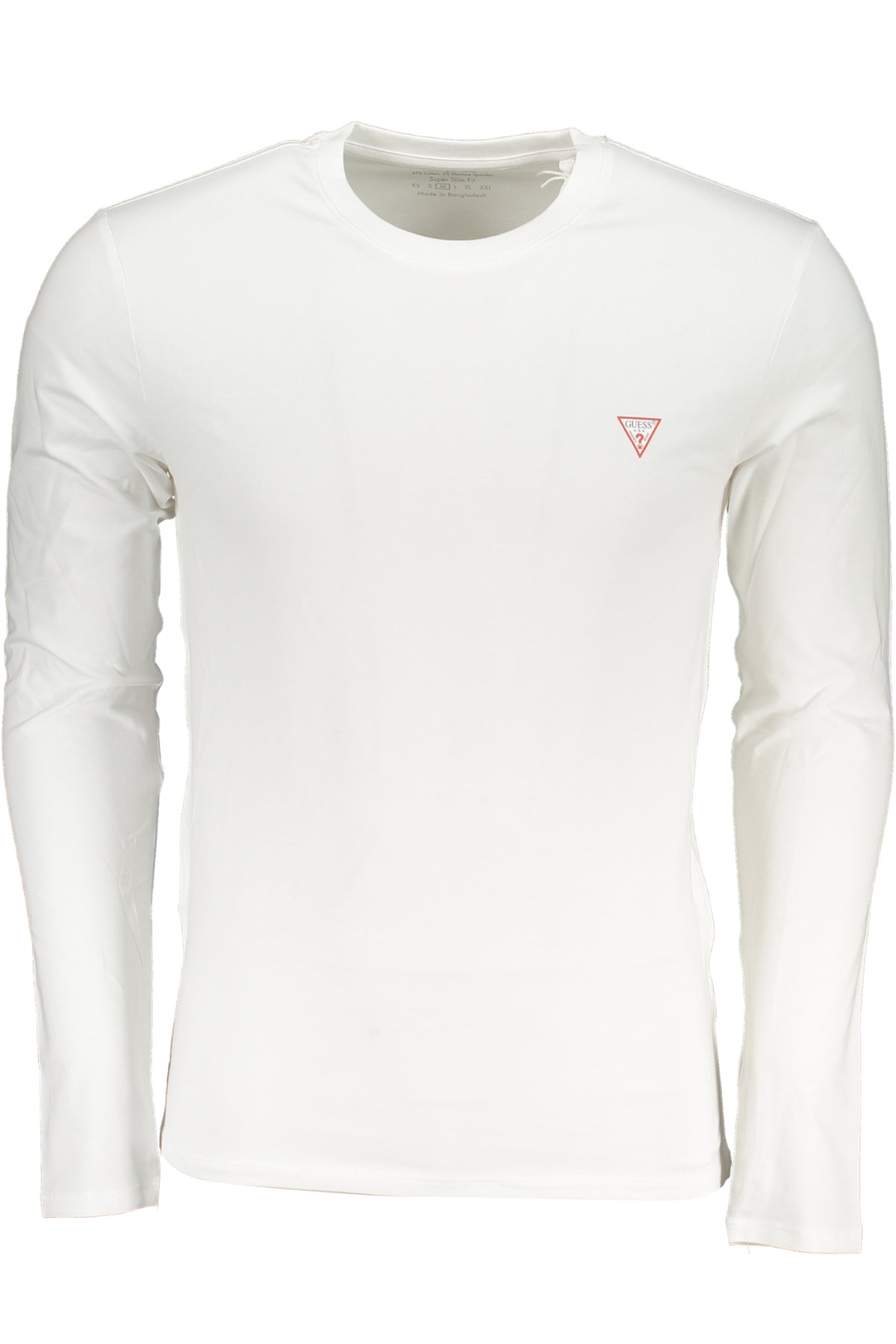 GUESS JEANS MEN'S LONG SLEEVE T-SHIRT WHITE