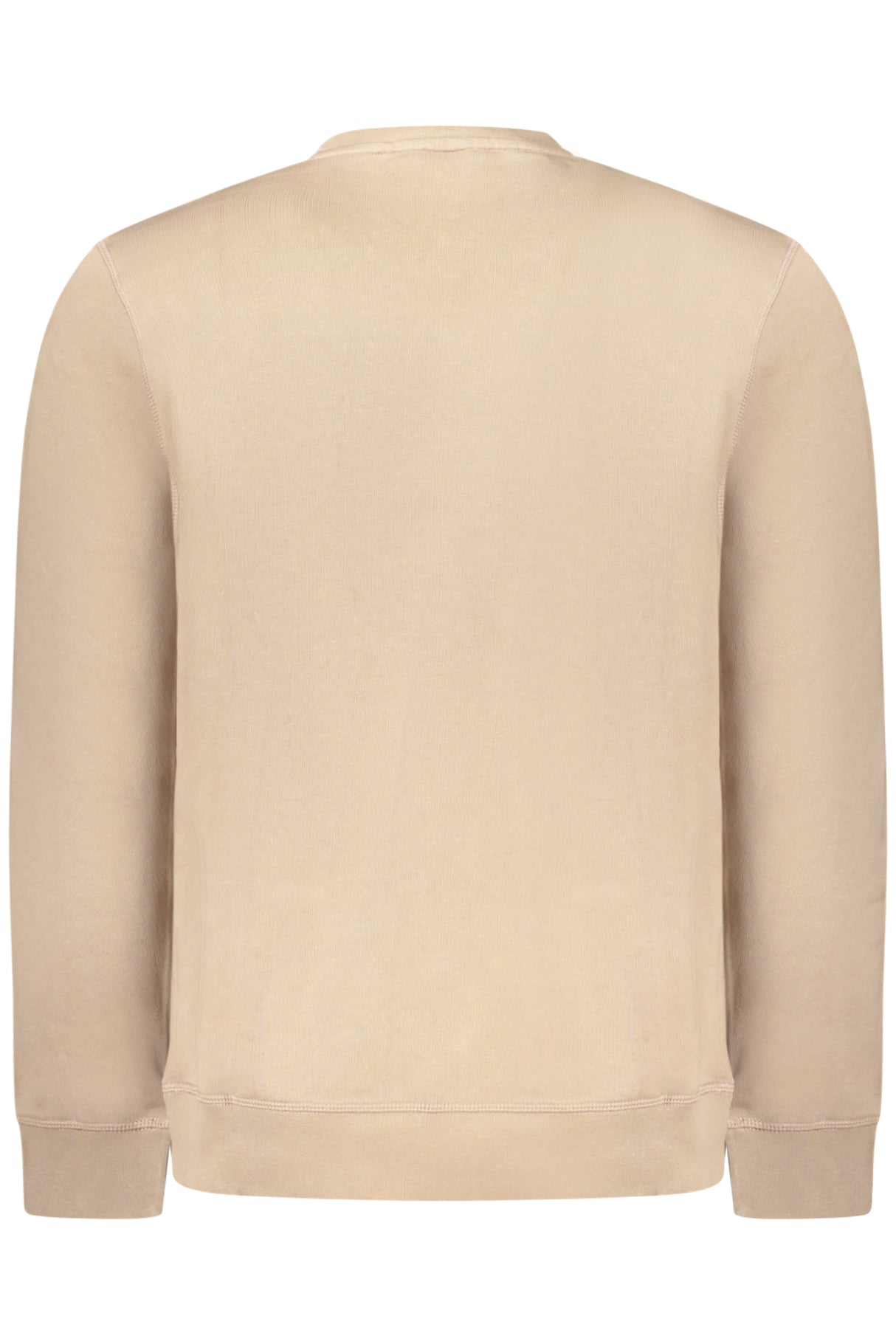 HUGO BOSS MEN'S ZIP-FREE SWEATSHIRT BROWN