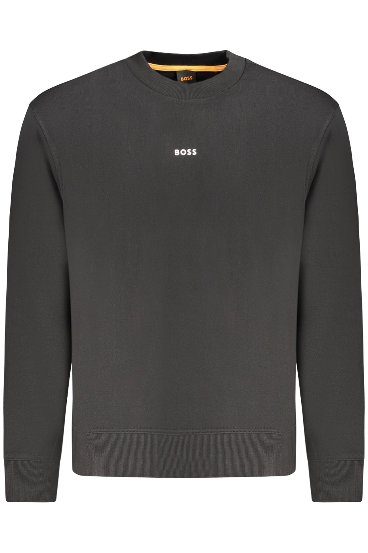 HUGO BOSS MEN'S BLACK ZIP-UP SWEATSHIRT