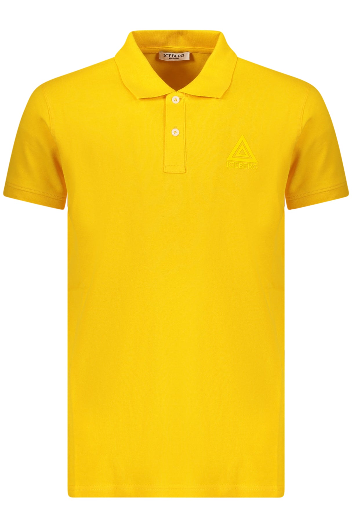 ICEBERG MEN'S SHORT-SLEEVE POLO SHIRT YELLOW