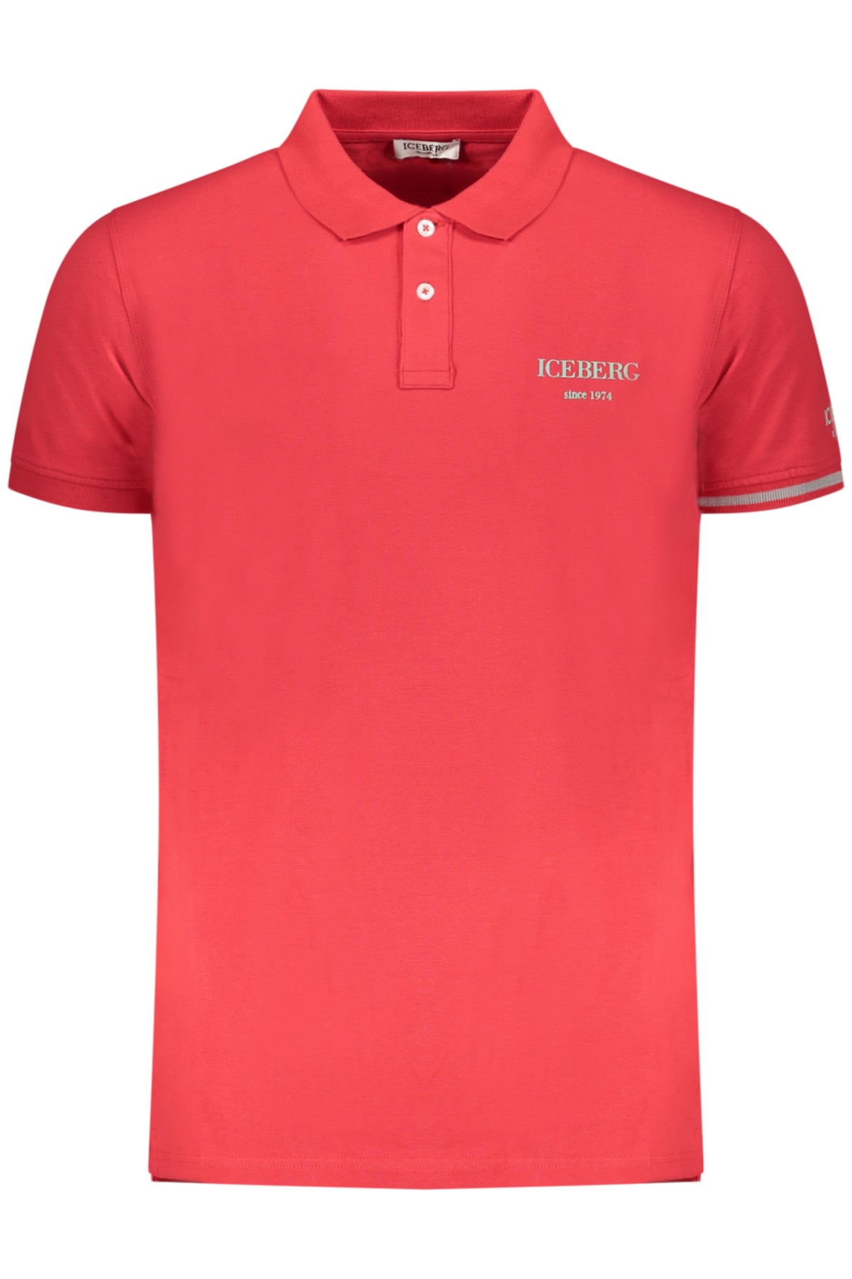 ICEBERG MEN'S SHORT-SLEEVED POLO SHIRT, RED