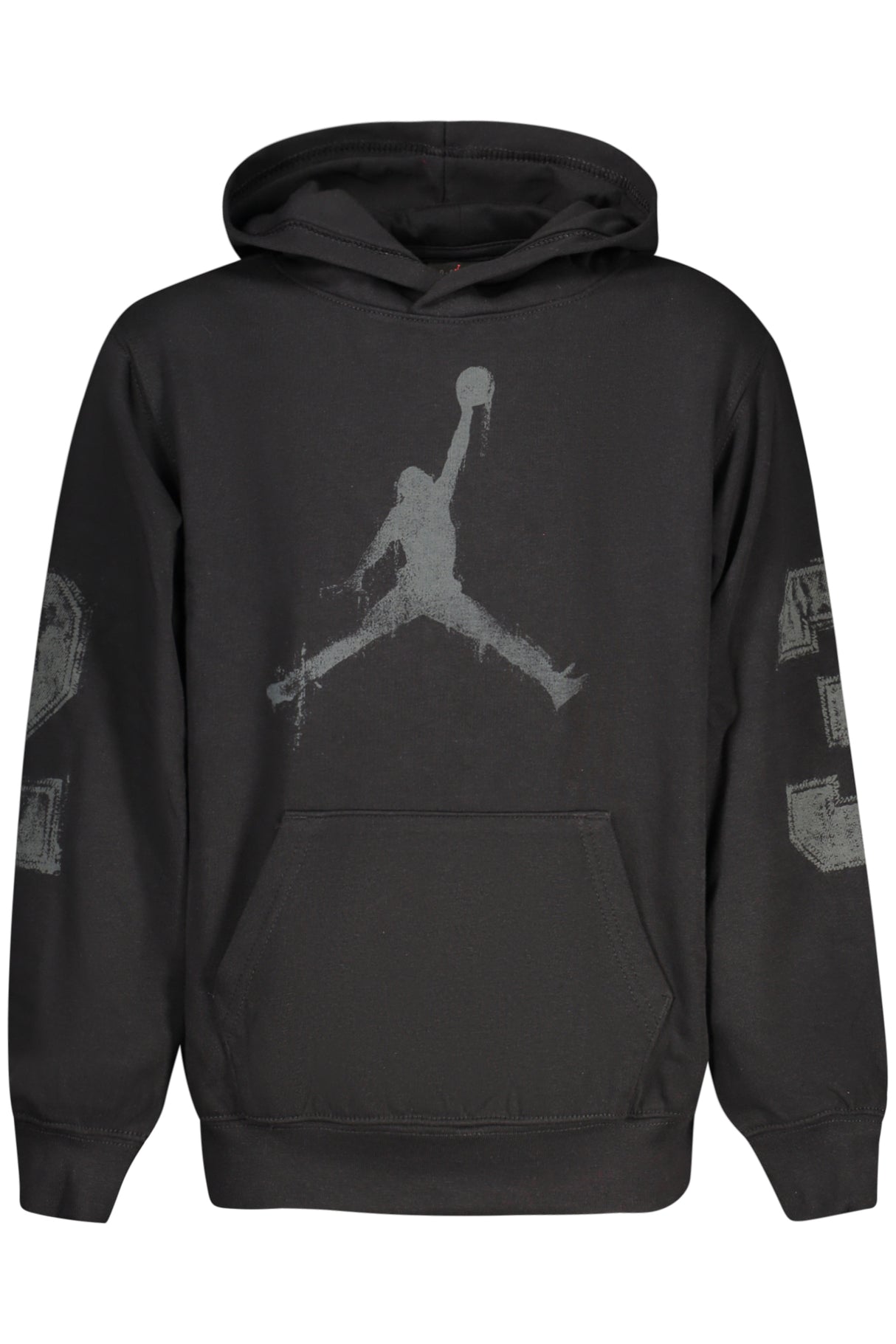 JORDAN KIDS' BLACK ZIP-UP SWEATSHIRT