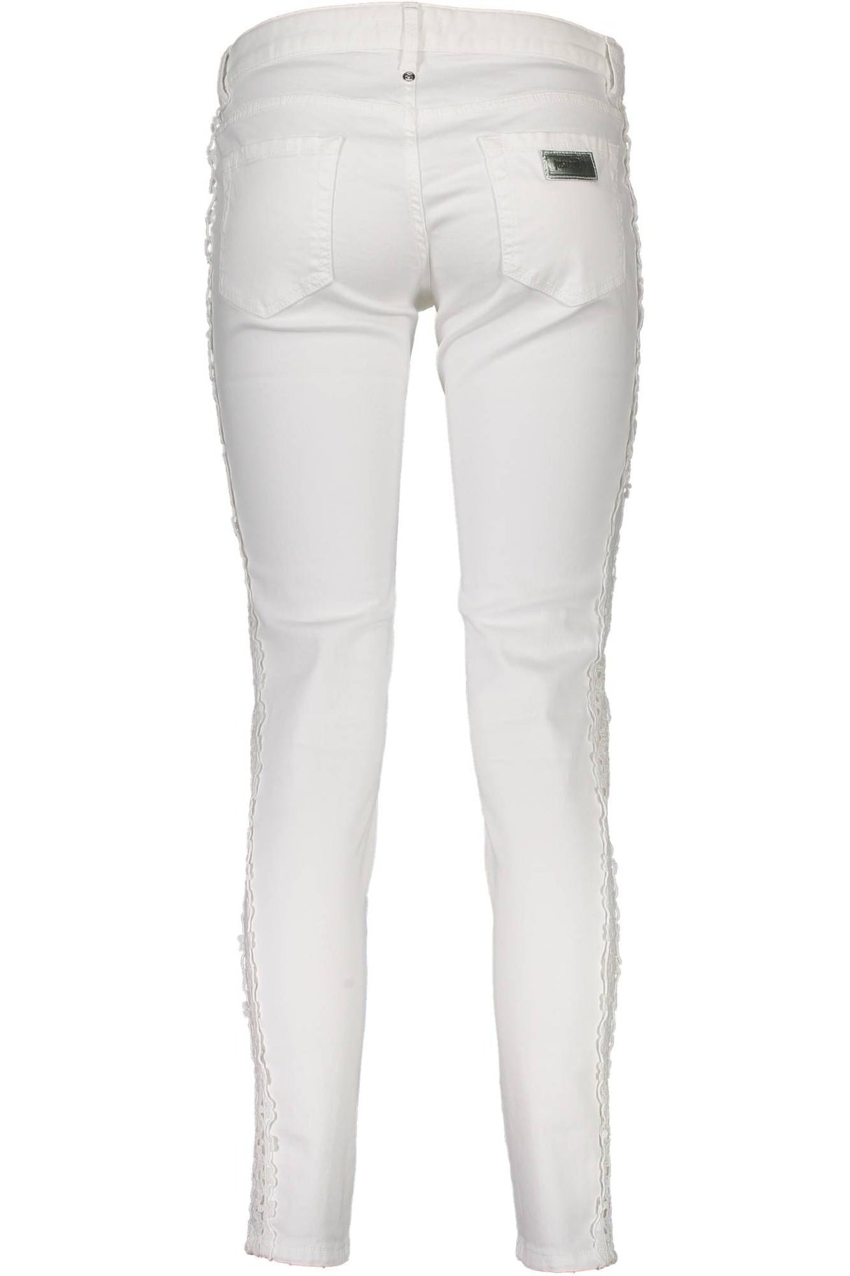 JUST CAVALLI WOMEN'S WHITE TROUSERS