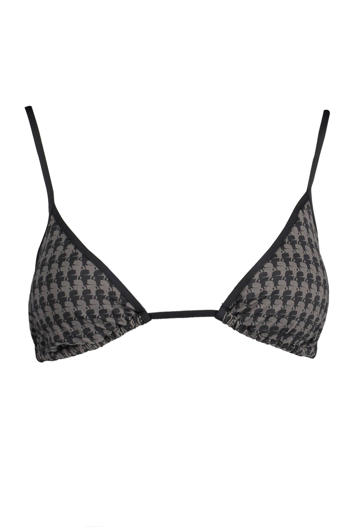 KARL LAGERFELD BEACHWEAR SWIMSUIT PARTS ABOVE WOMAN BLACK