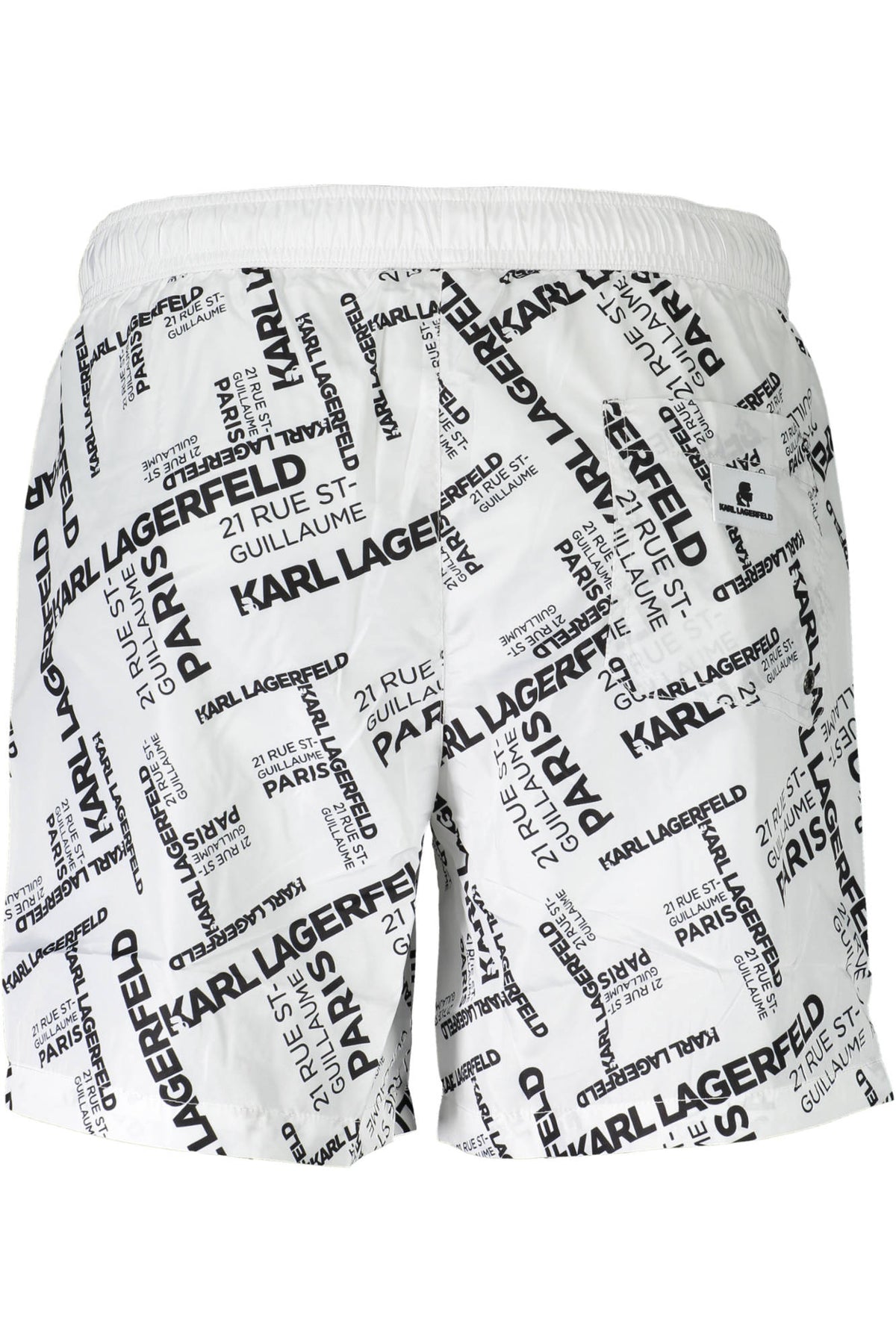 KARL LAGERFELD BEACHWEAR SWIMSUIT BOTTOM MEN WHITE