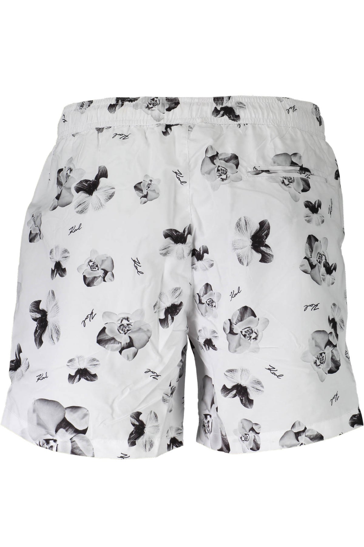 KARL LAGERFELD BEACHWEAR SWIMSUIT BOTTOM MEN WHITE