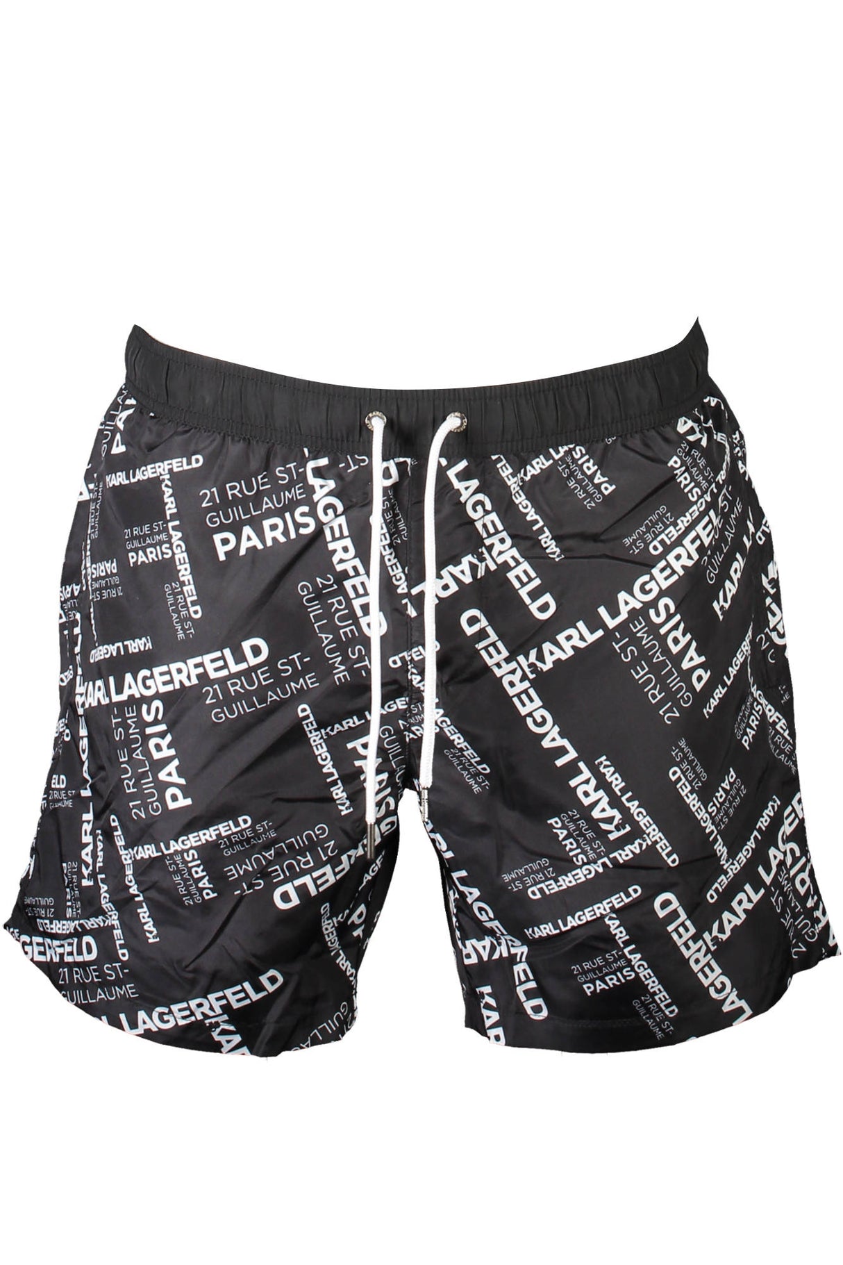 KARL LAGERFELD BEACHWEAR SWIMSUIT BLACK MEN'S BOTTOM