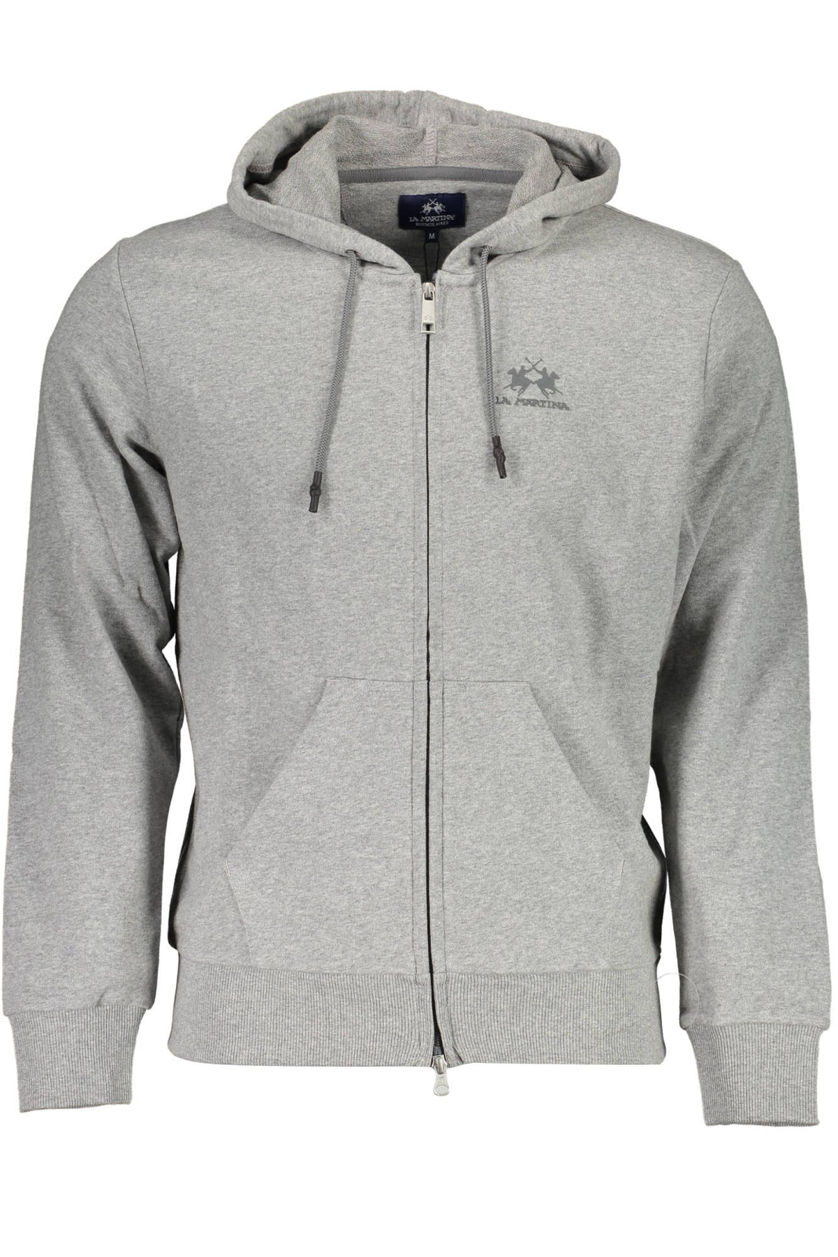 LA MARTINA MEN'S GRAY ZIP SWEATSHIRT
