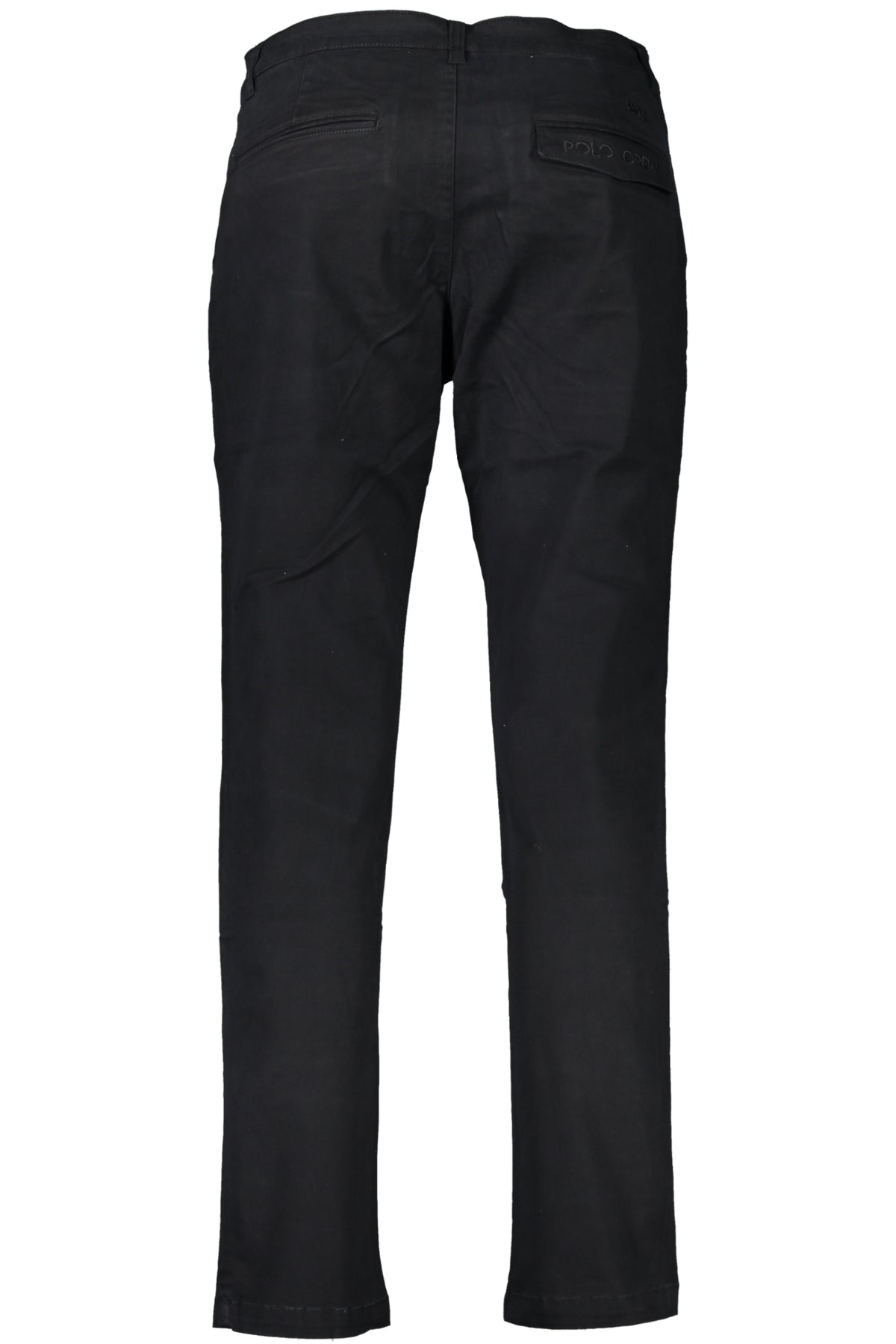 LA MARTINA BLACK MEN'S TROUSERS