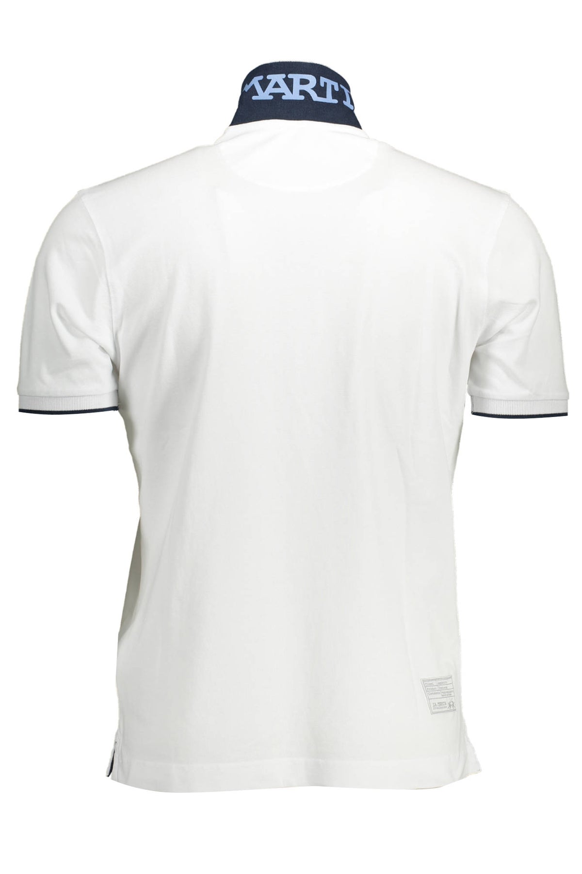 LA MARTINA MEN'S WHITE SHORT SLEEVED POLO SHIRT