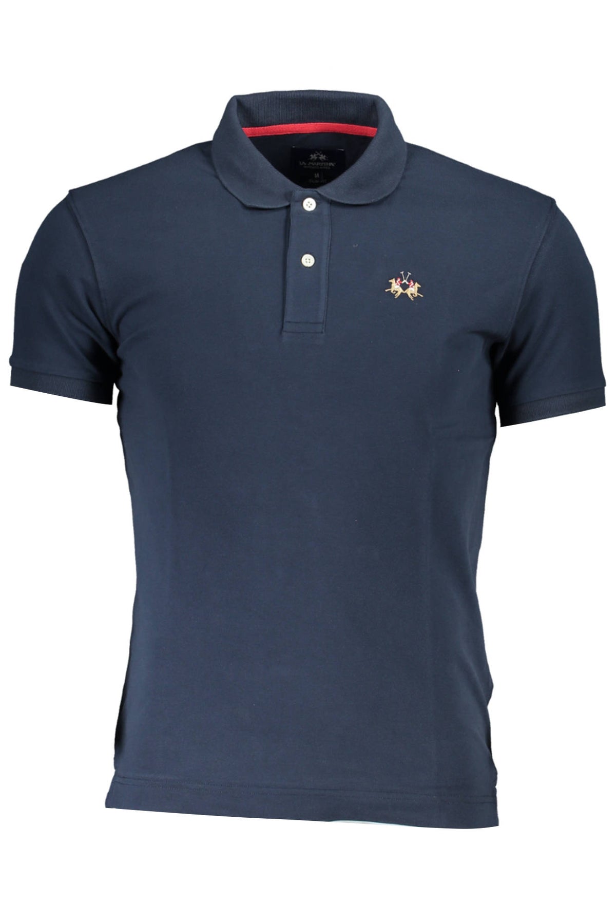 LA MARTINA MEN'S SHORT SLEEVED POLO SHIRT BLUE