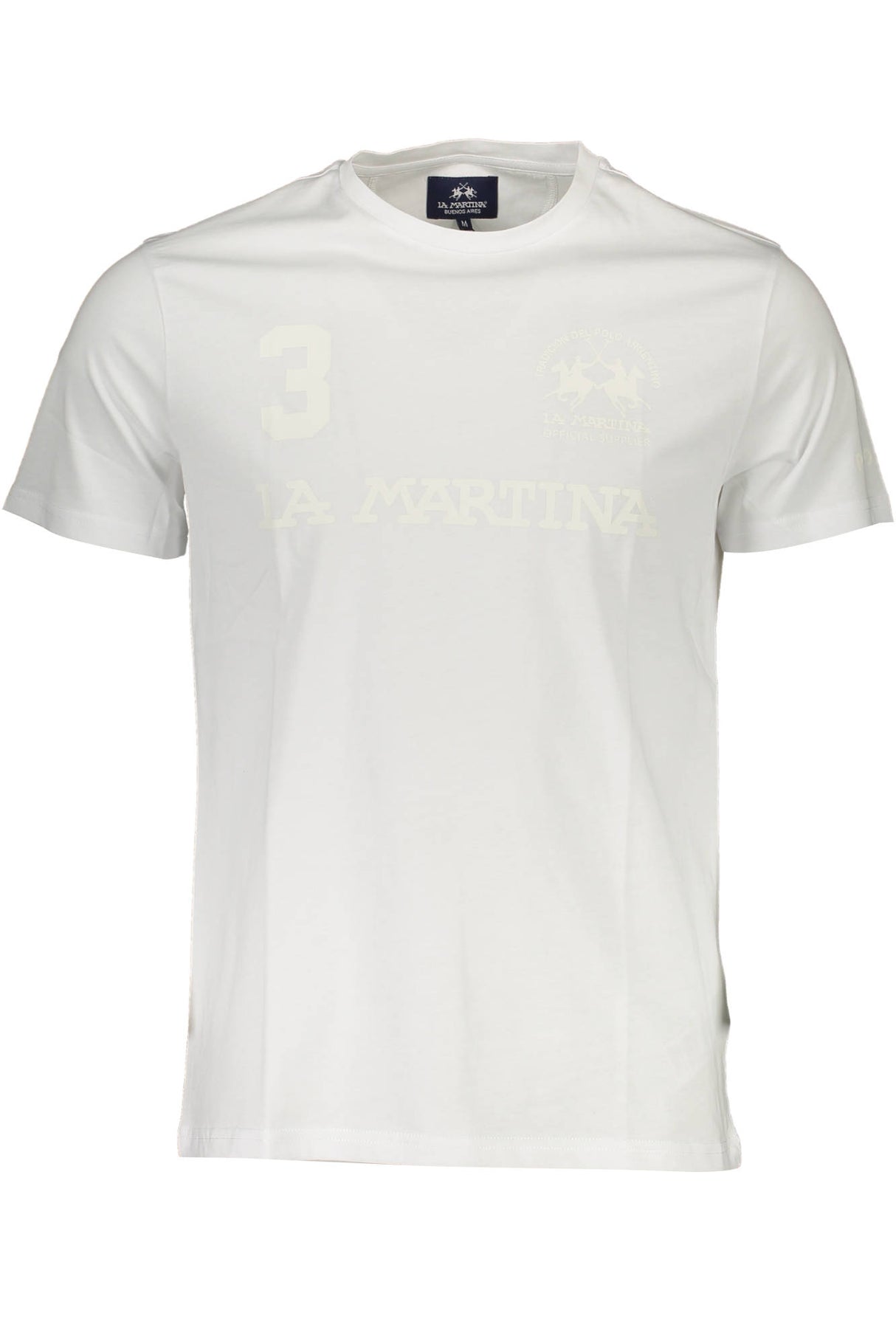 LA MARTINA MEN'S SHORT SLEEVE T-SHIRT WHITE