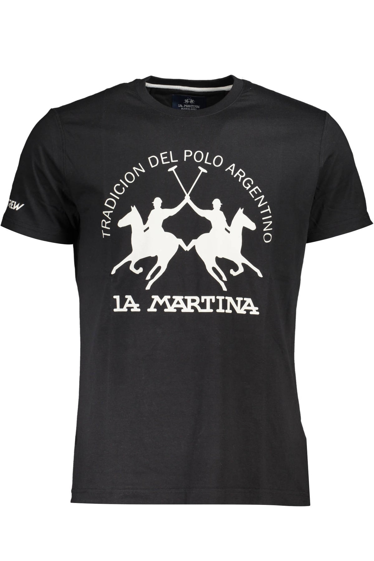 LA MARTINA MEN'S SHORT SLEEVE T-SHIRT BLACK