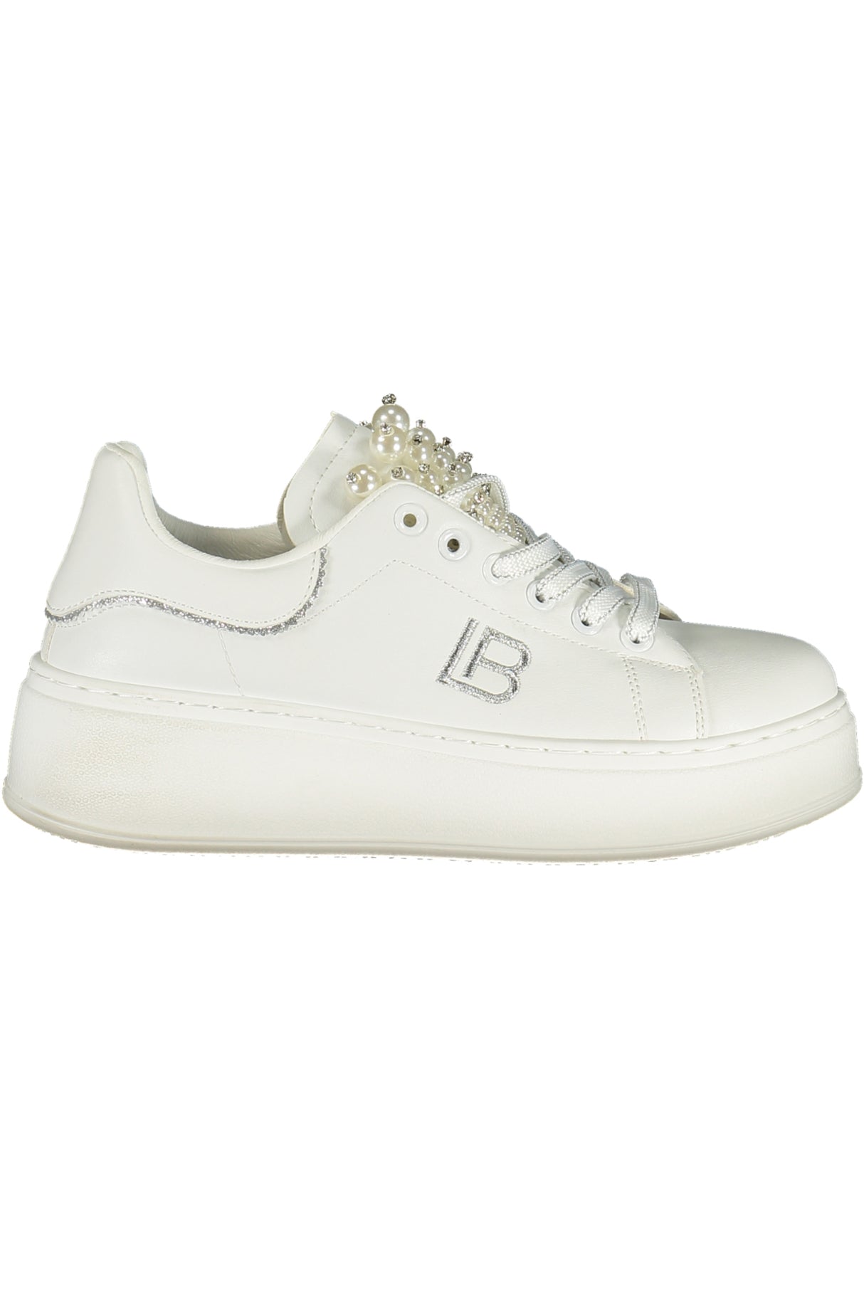 LAURA BIAGIOTTI WOMEN'S WHITE SPORTS SHOES