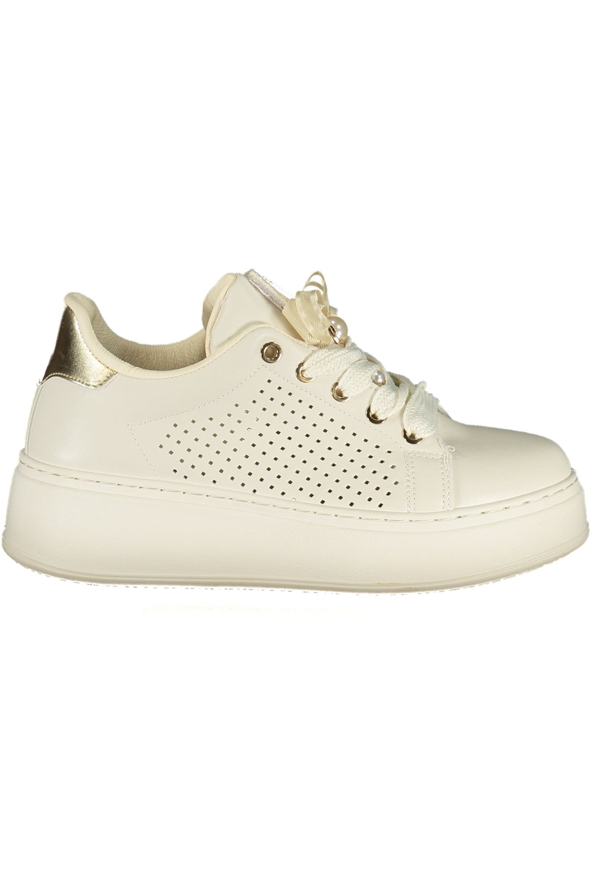 LAURA BIAGIOTTI WOMEN'S WHITE SPORTS SHOES