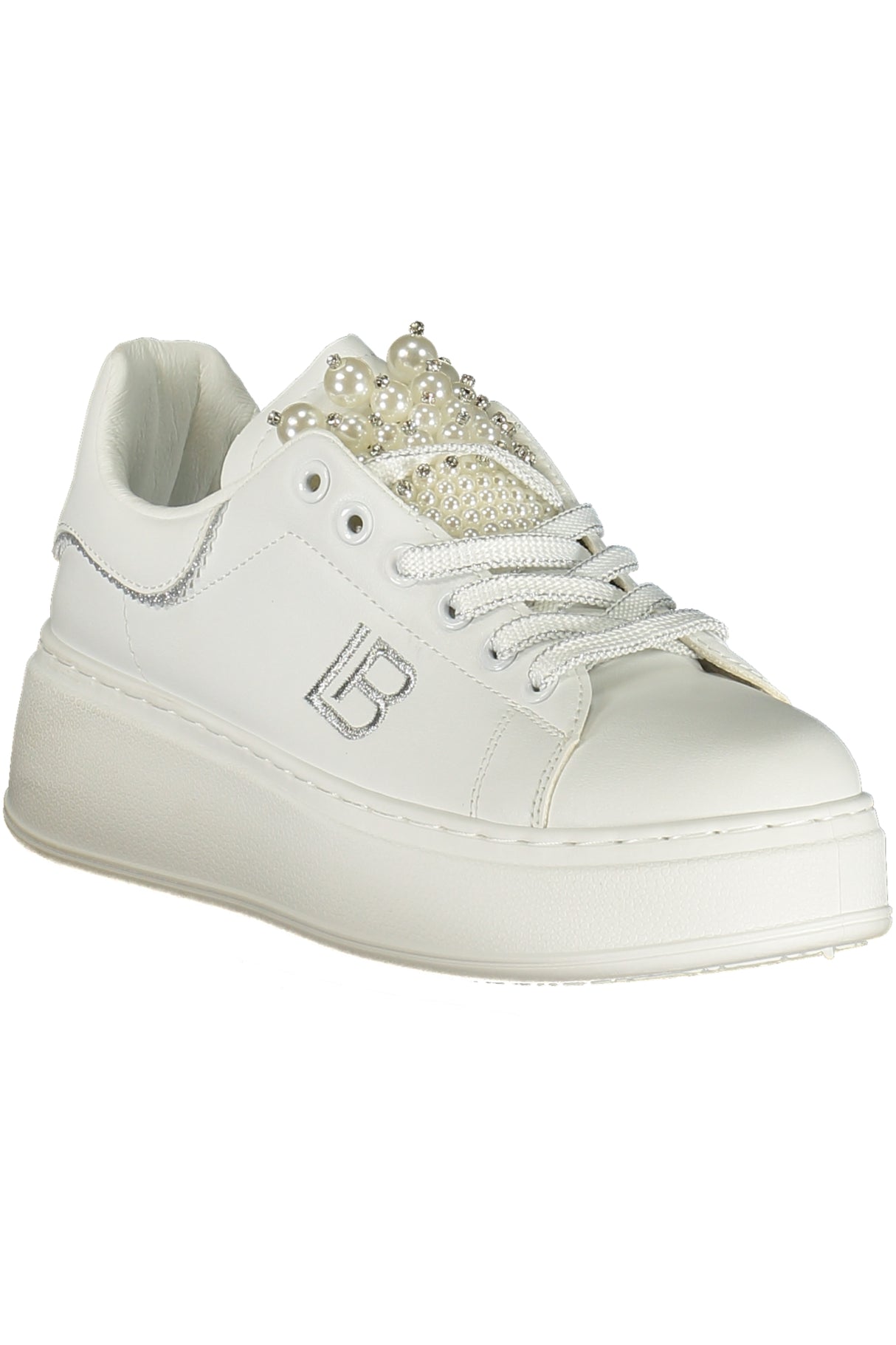 LAURA BIAGIOTTI WOMEN'S WHITE SPORTS SHOES