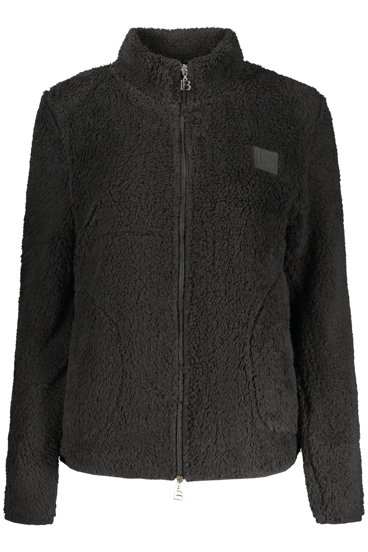 LAURA BIAGIOTTI WOMEN'S BLACK ZIP-UP SWEATSHIRT