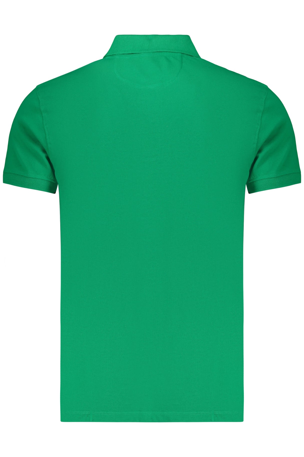 Navy Green Men's Short-Sleeved Polo Shirt