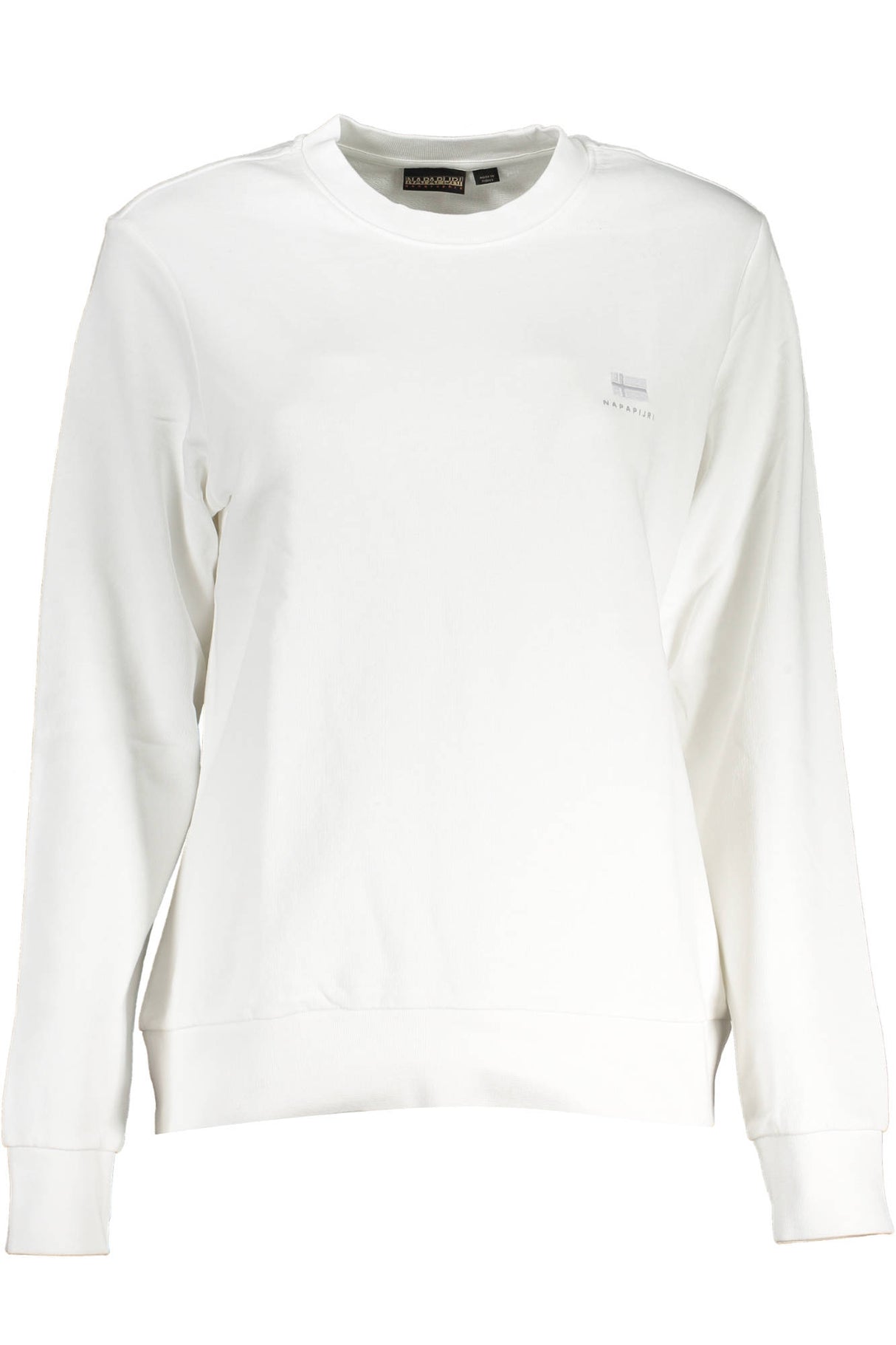 NAPAPIJRI WOMEN'S ZIP-UP SWEATSHIRT WHITE