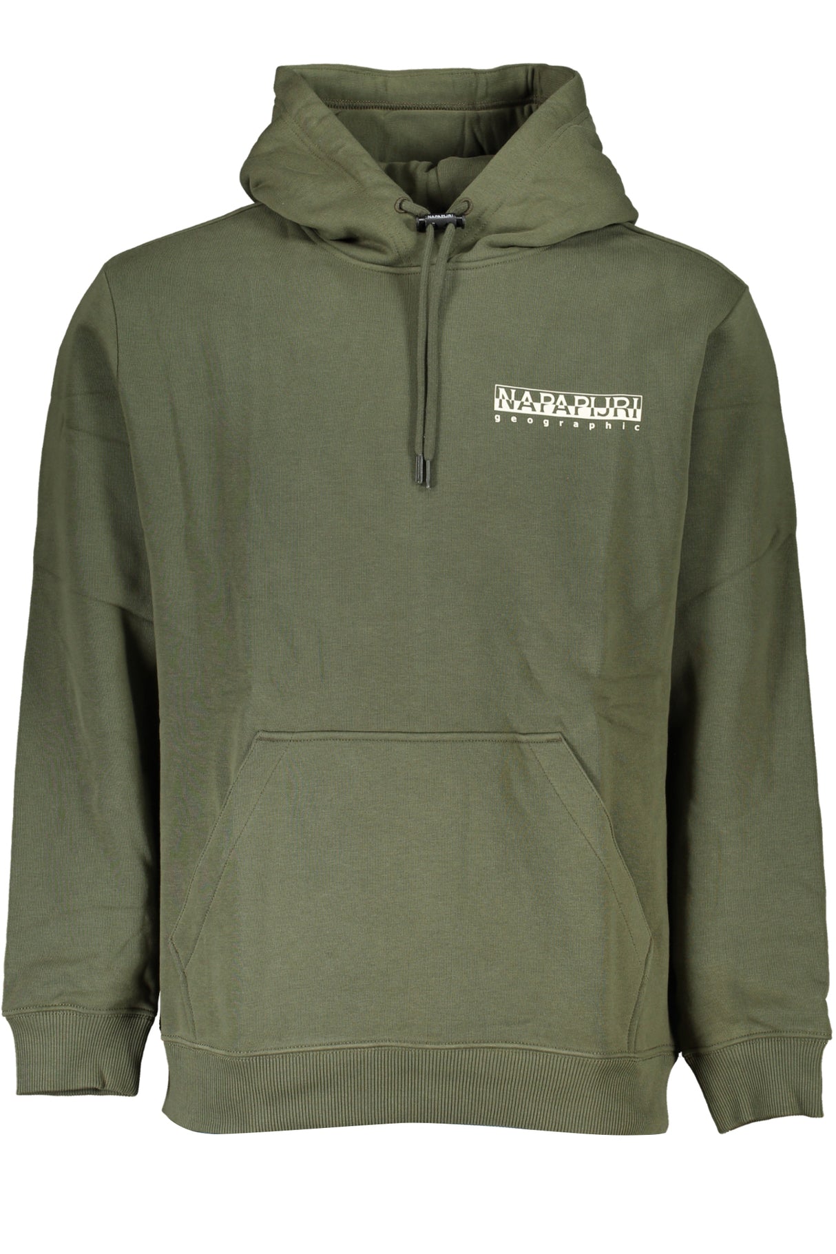 NAPAPIJRI GREEN MEN'S ZIPLESS SWEATSHIRT