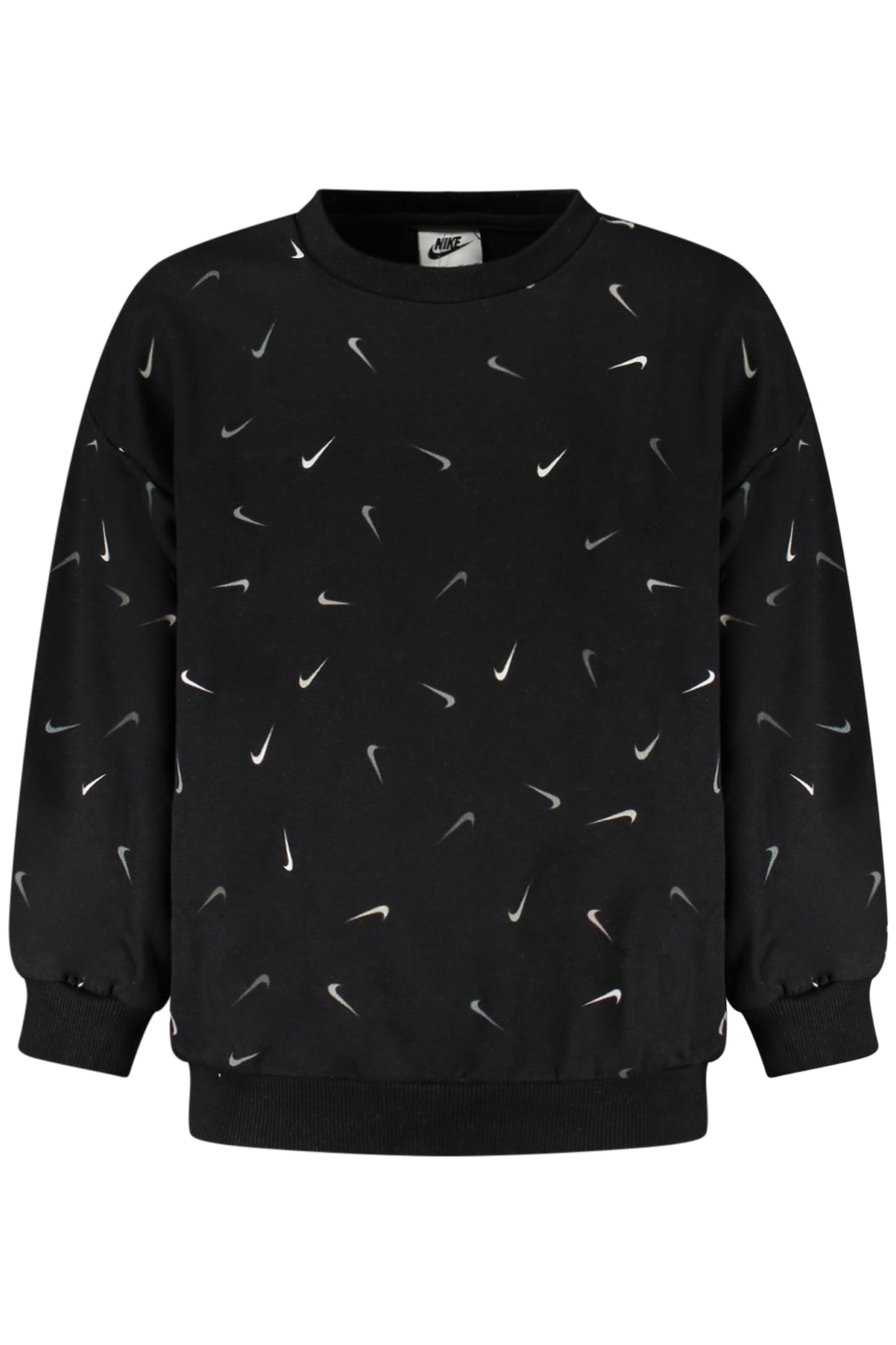 NIKE KIDS' BLACK ZIP-UP SWEATSHIRT