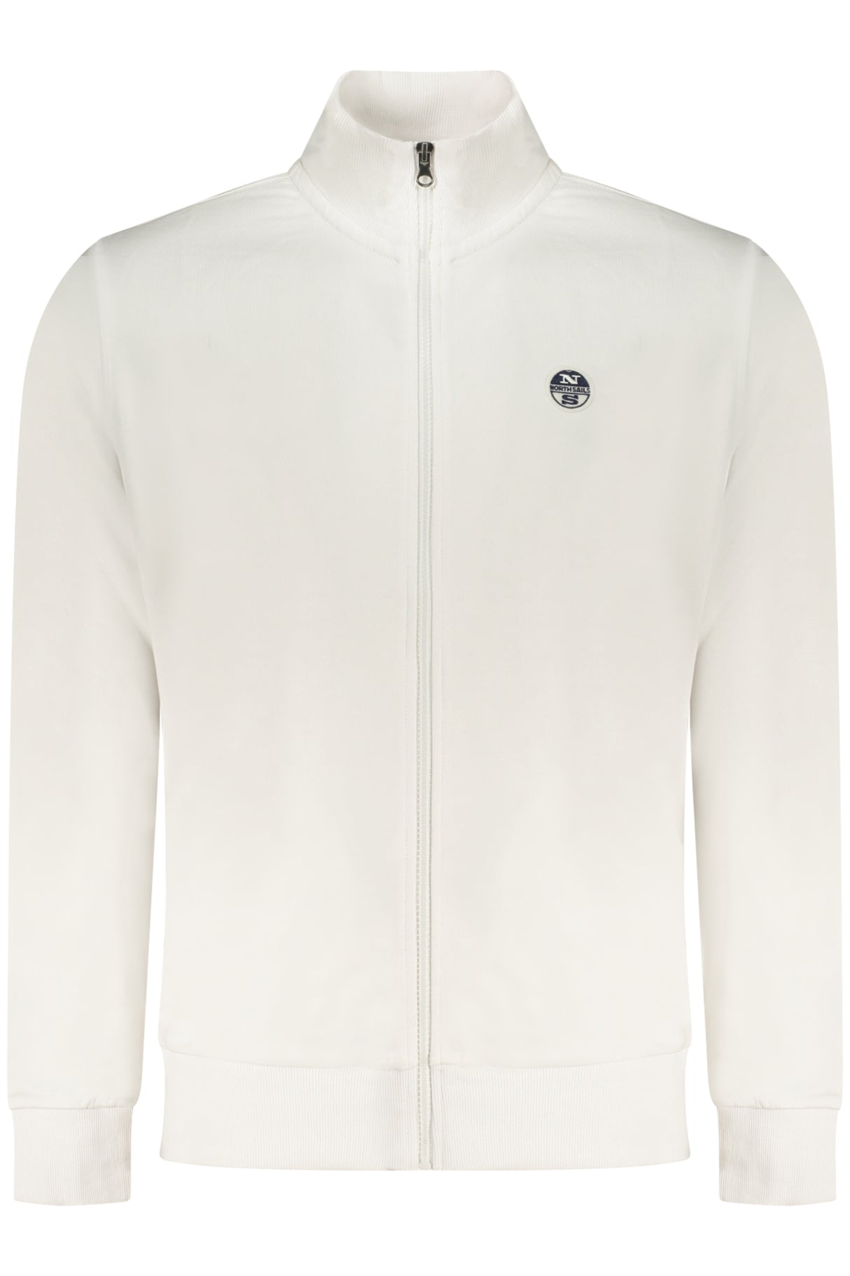 NORTH SAILS MEN'S WHITE ZIP-UP SWEATSHIRT
