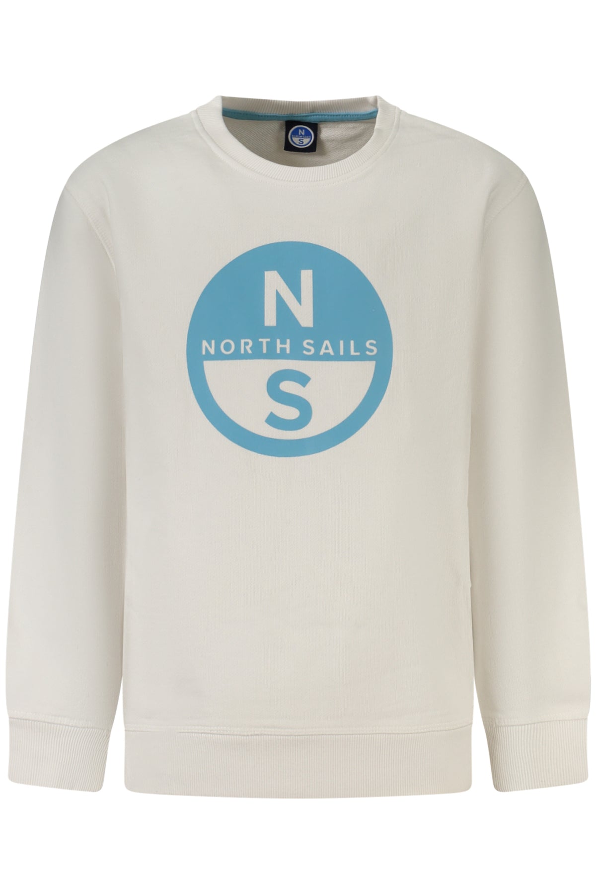 NORTH SAILS CHILDREN'S ZIP-UP SWEATSHIRT, WHITE