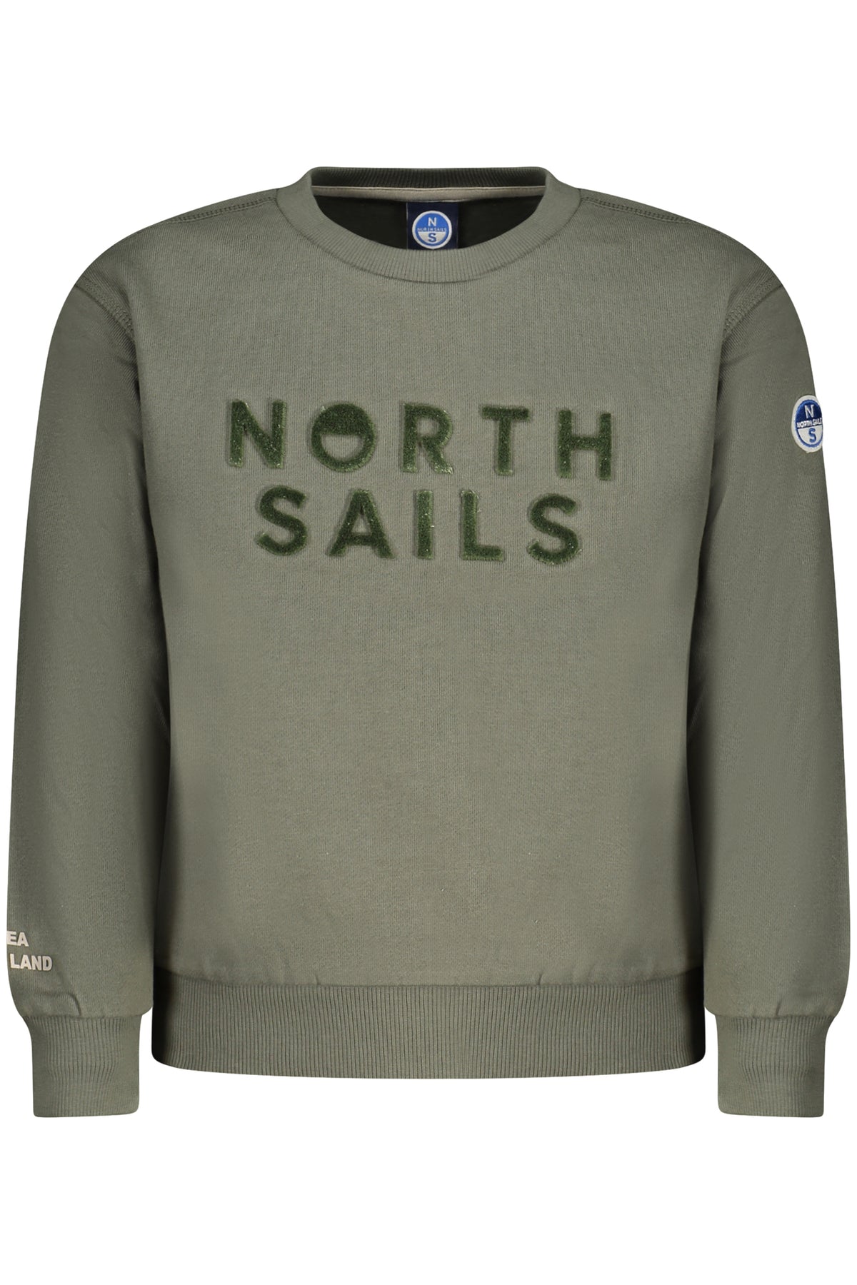 NORTH SAILS CHILDREN'S ZIP-UP SWEATSHIRT, GREEN