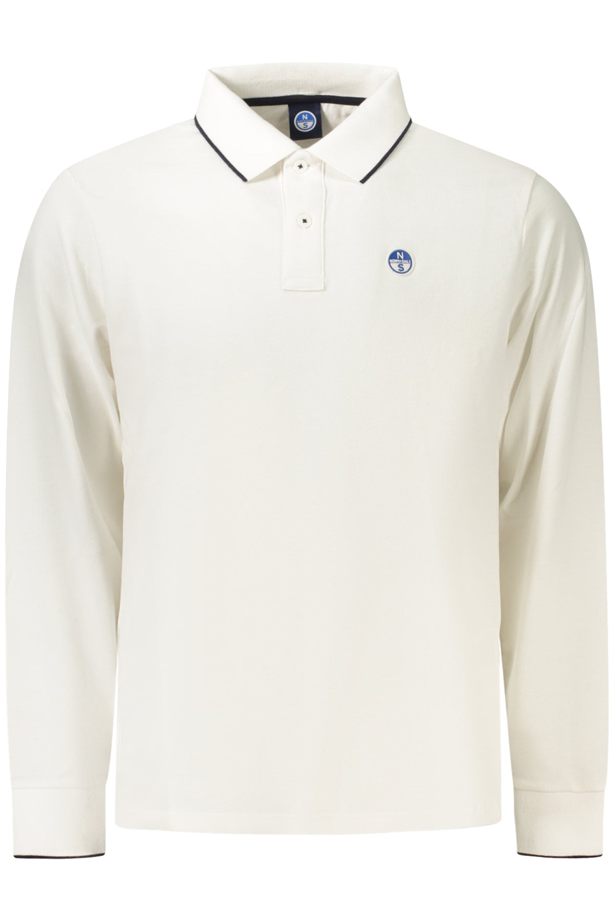 NORTH SAILS MEN'S LONG-SLEEVED POLO SHIRT WHITE