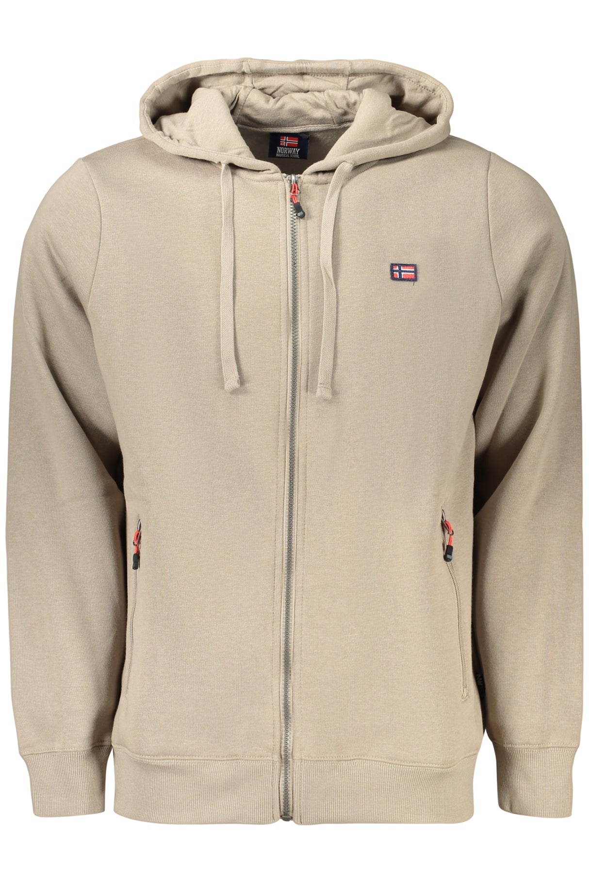 NORWAY 1963 MEN'S BROWN ZIP-UP SWEATSHIRT
