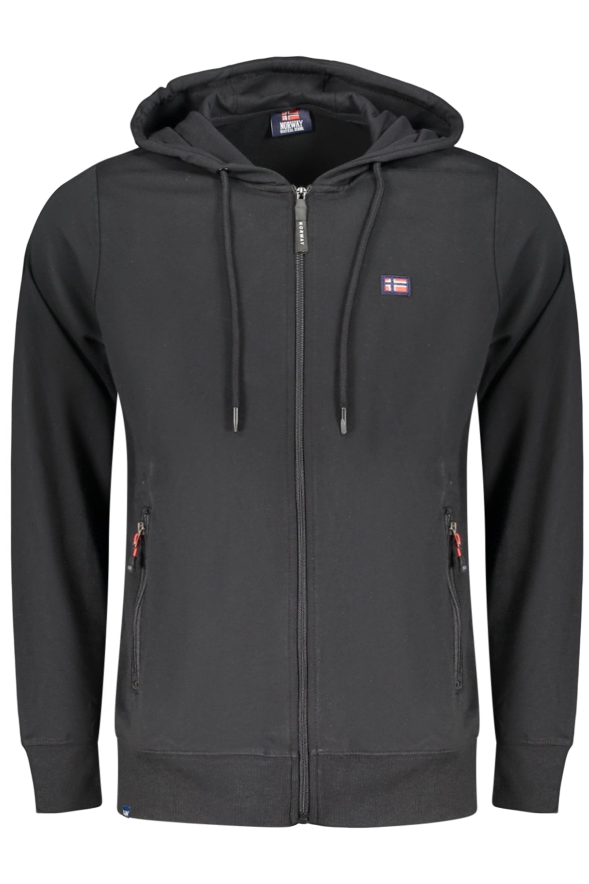 NORWAY 1963 MEN'S BLACK ZIP-UP SWEATSHIRT