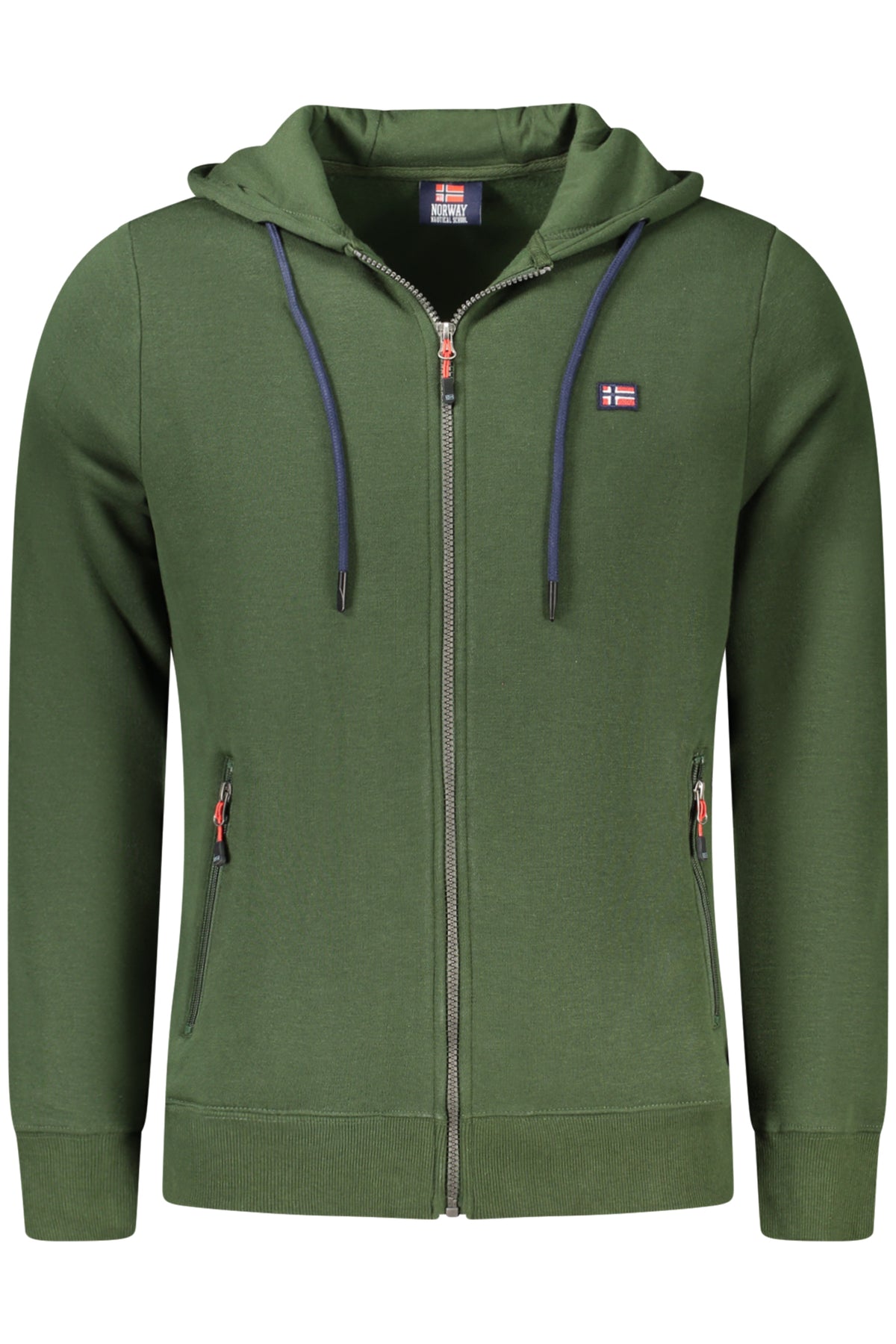 NORWAY 1963 MEN'S GREEN ZIP-UP SWEATSHIRT