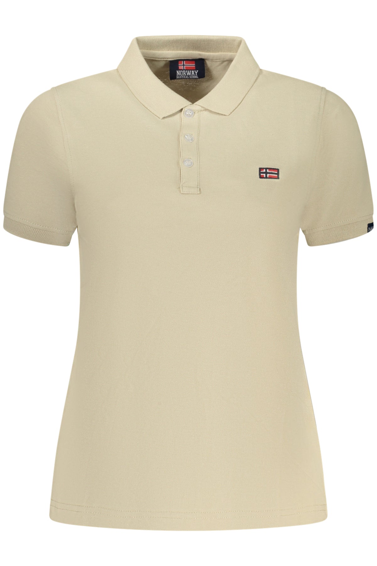 NORWAY 1963 WOMEN'S SHORT-SLEEVE POLO SHIRT, BEIGE
