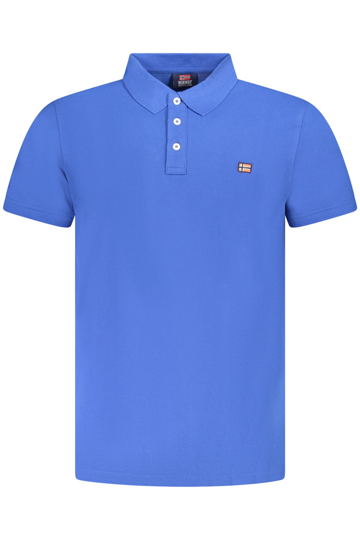 NORWAY 1963 MEN'S BLUE SHORT SLEEVE POLO SHIRT