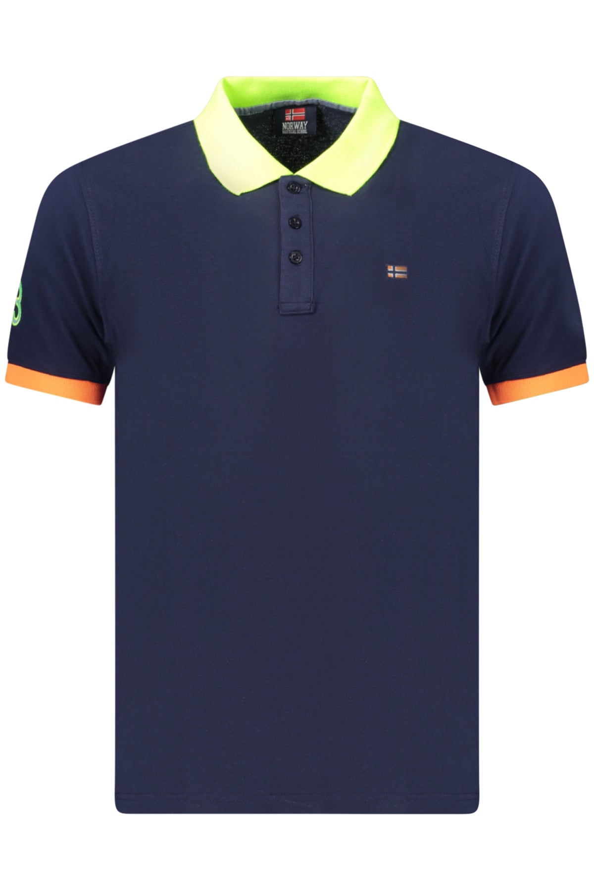 NORWAY 1963 MEN'S SHORT-SLEEVED POLO SHIRT, BLUE