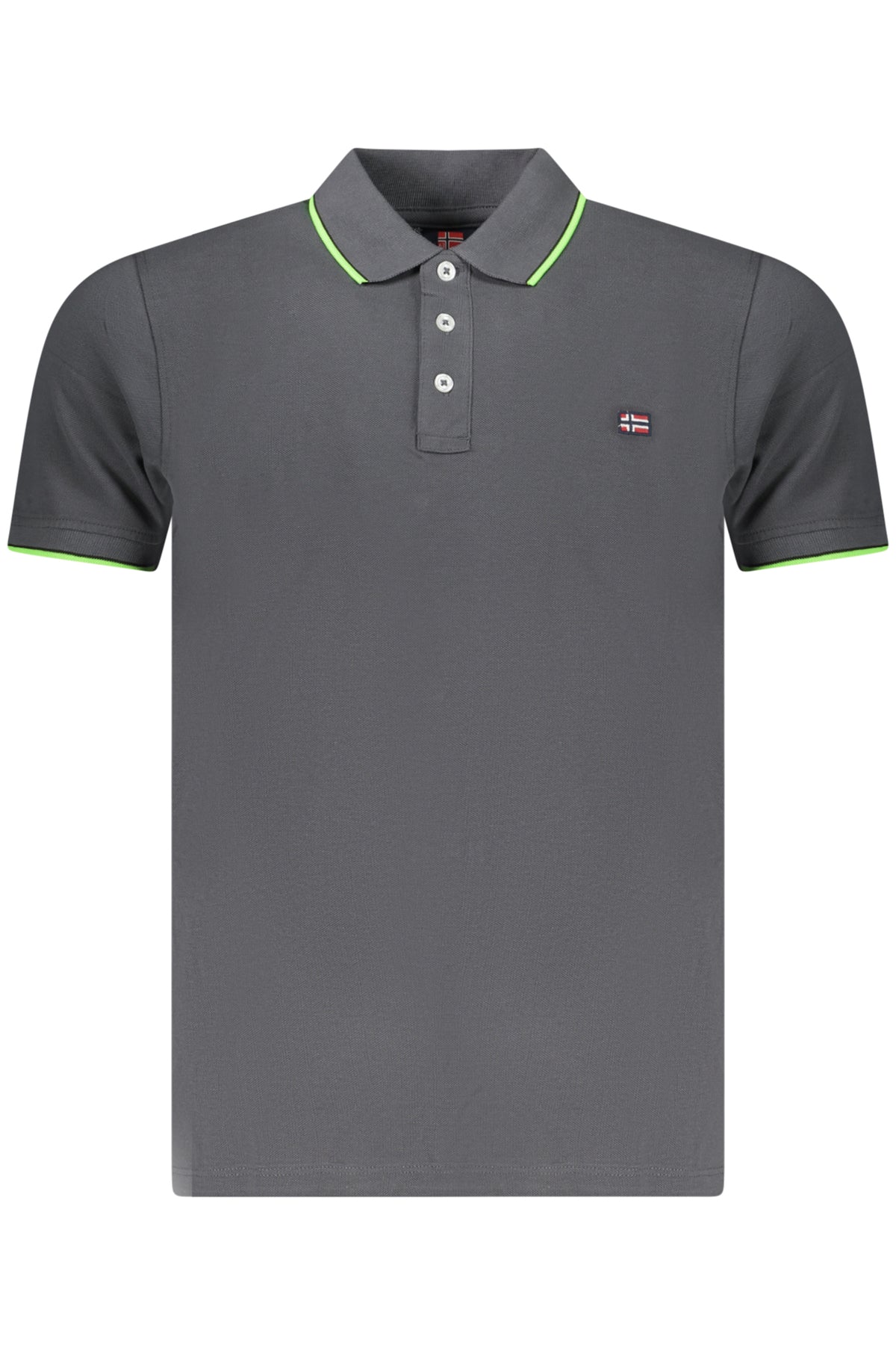 NORWAY 1963 MEN'S SHORT-SLEEVE POLO SHIRT, GREY