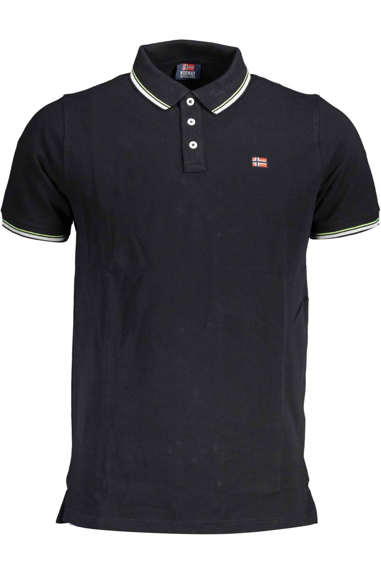 NORWAY 1963 MEN'S SHORT SLEEVE POLO BLACK