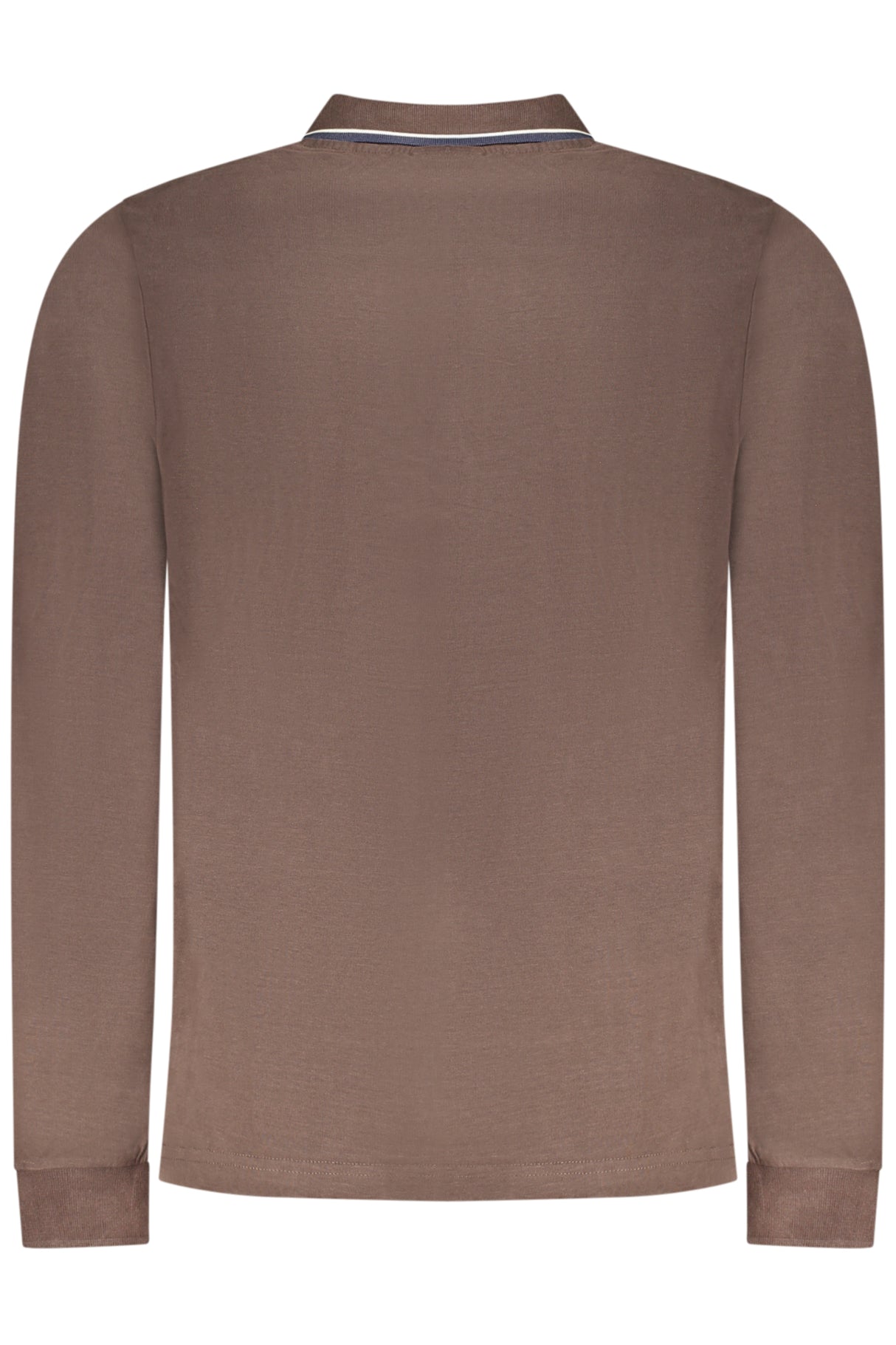 NORWAY 1963 MEN'S LONG-SLEEVE POLO SHIRT, BROWN