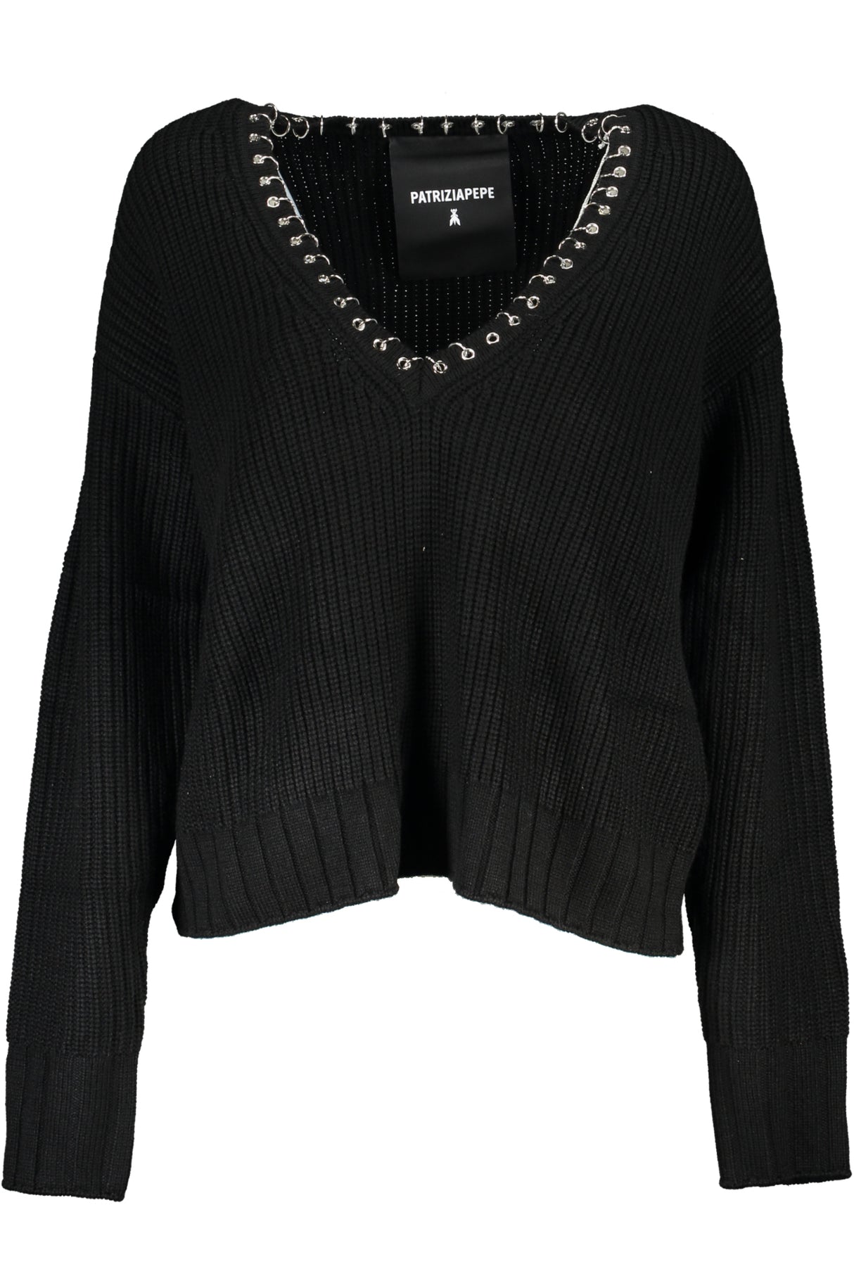 PATRIZIA PEPE WOMEN'S BLACK SWEATER