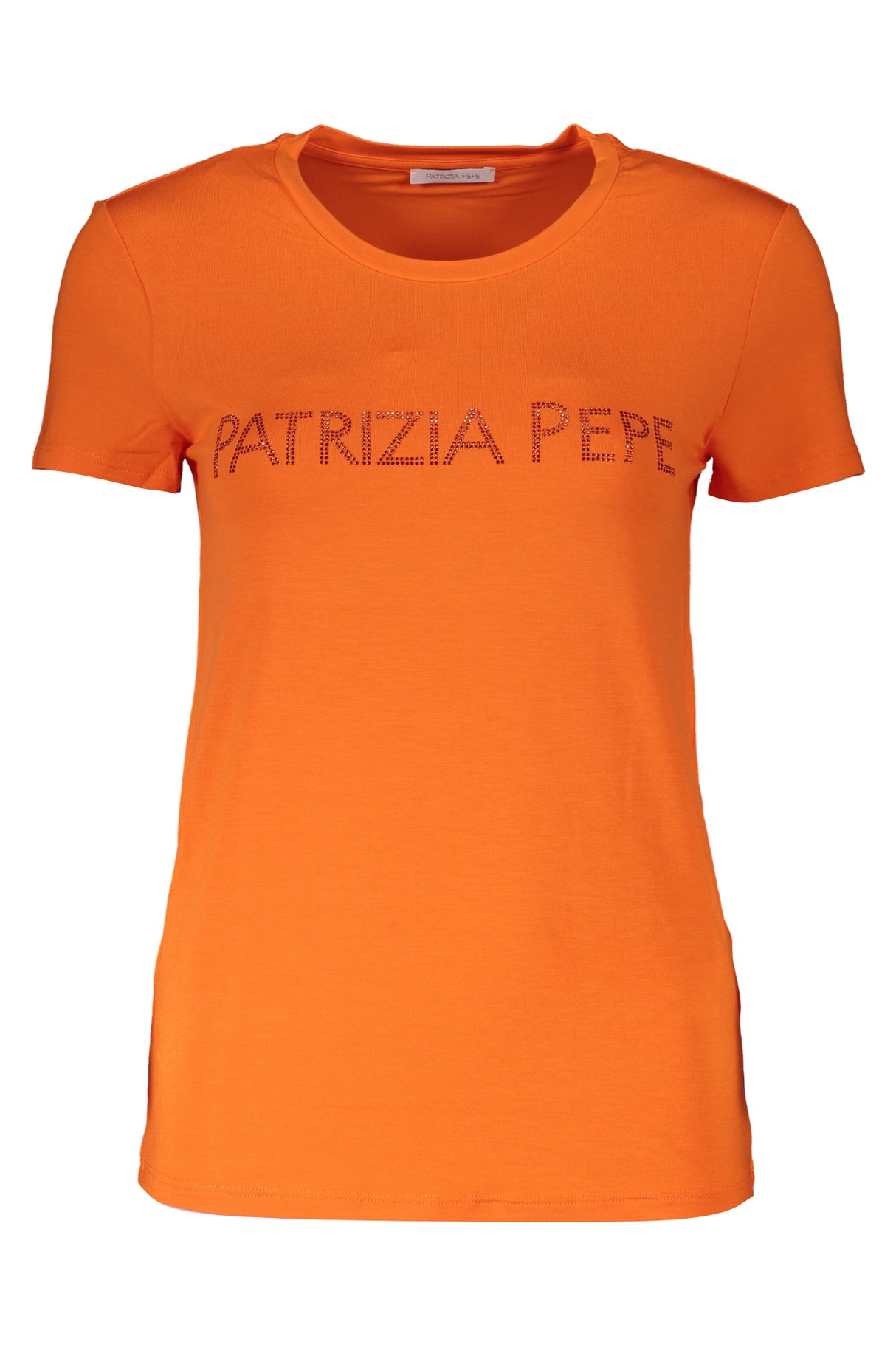 PATRIZIA PEPE WOMEN'S SHORT SLEEVE T-SHIRT ORANGE