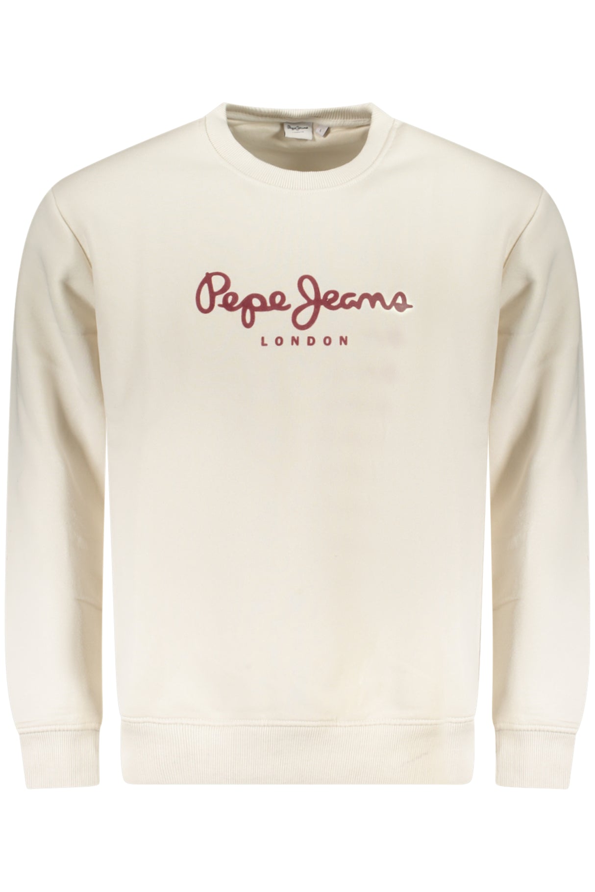 PEPE JEANS MEN'S WHITE ZIP-UP SWEATSHIRT