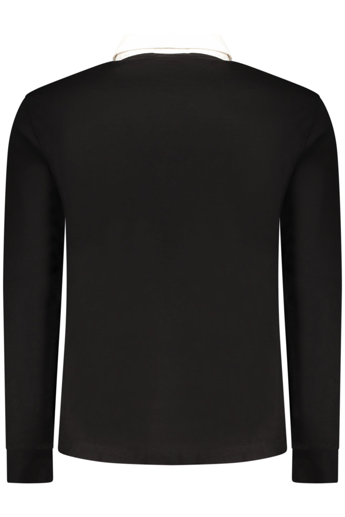 PEPE JEANS MEN'S LONG-SLEEVED POLO SHIRT, BLACK