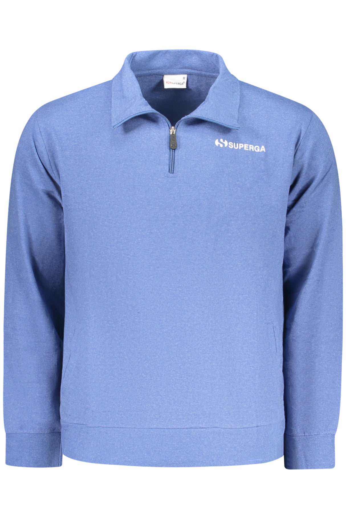 SUPERGA MEN'S ZIP-UP SWEATSHIRT, BLUE