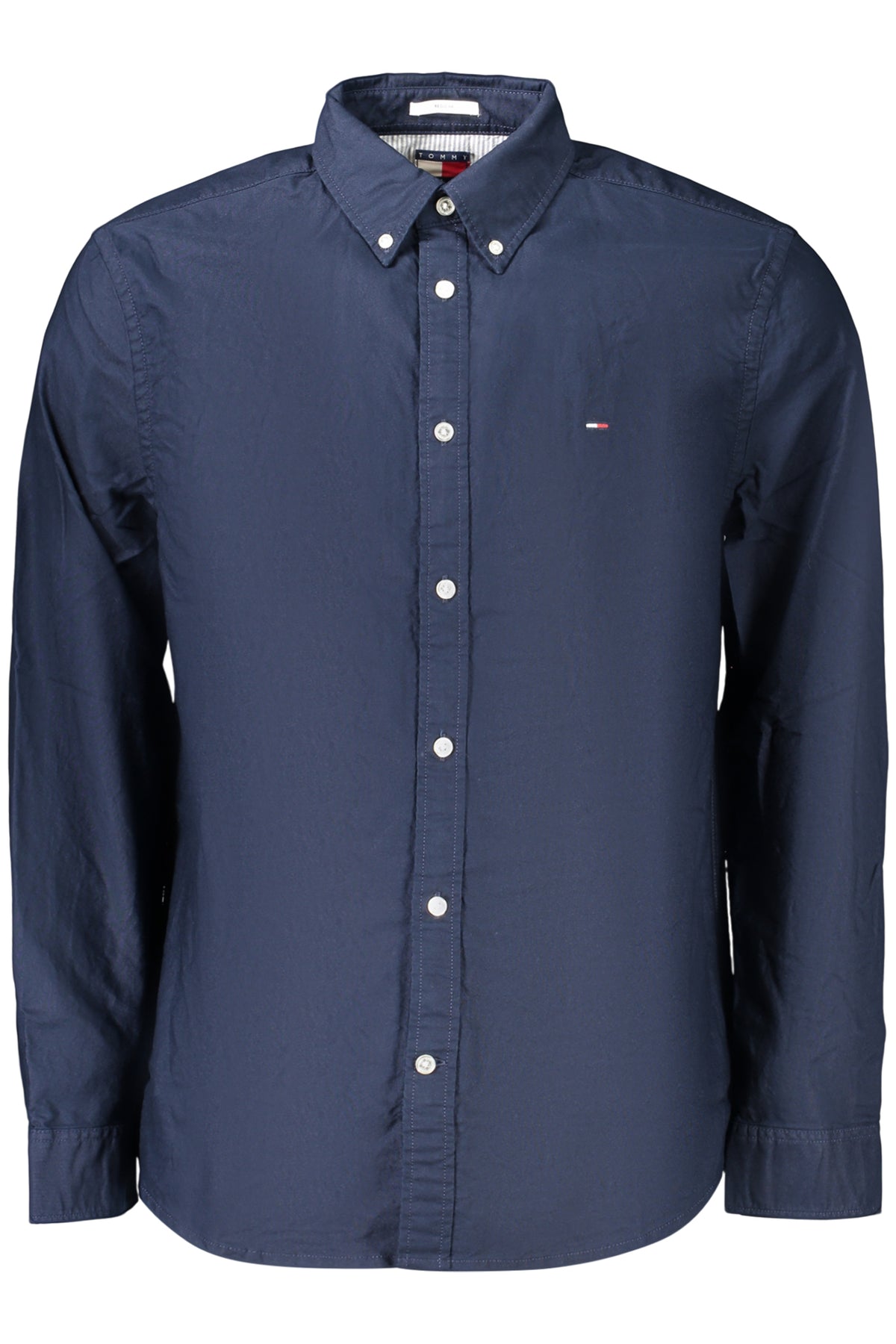 TOMMY HILFIGER MEN'S LONG-SLEEVED SHIRT, BLUE