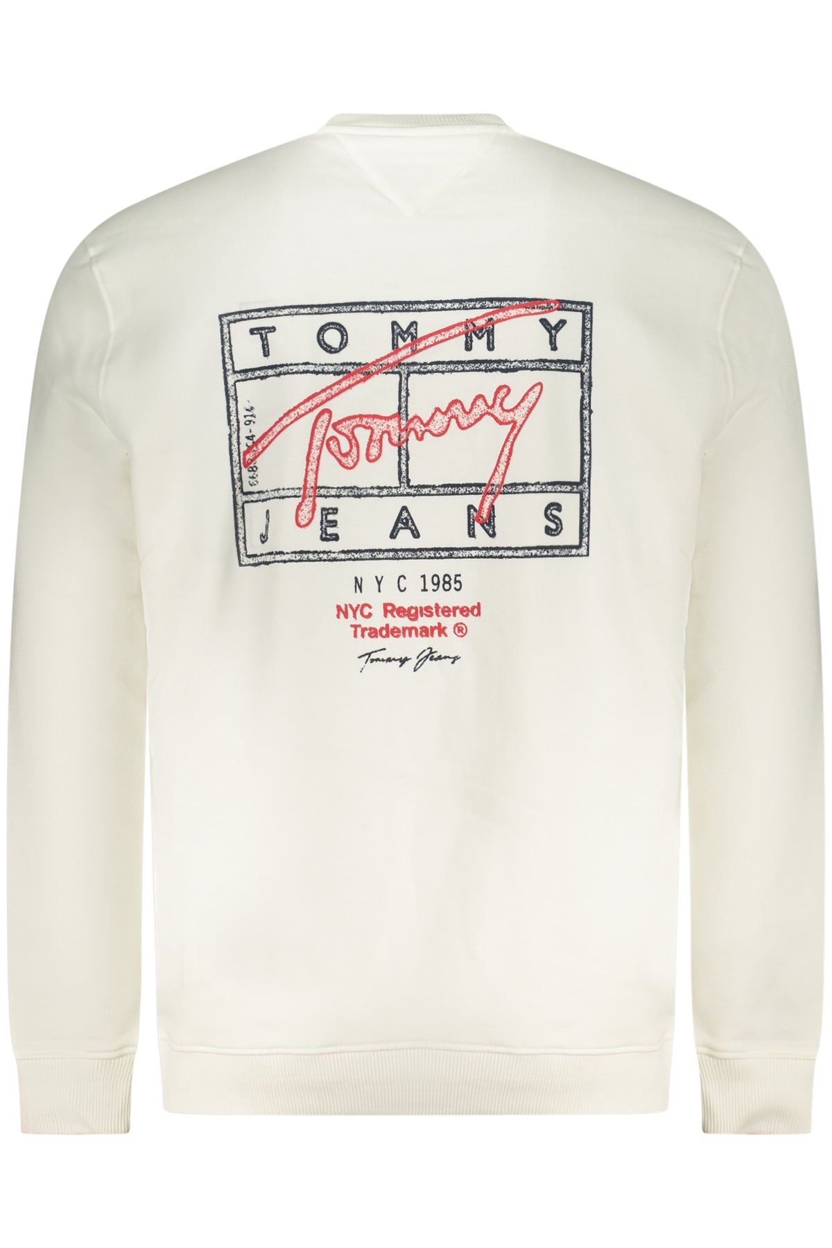 TOMMY HILFIGER MEN'S ZIP-UP SWEATSHIRT WHITE