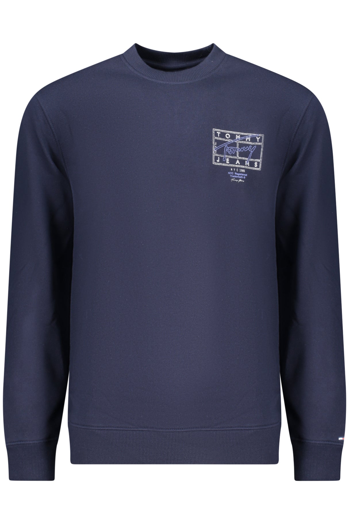 TOMMY HILFIGER MEN'S BLUE ZIP-UP SWEATSHIRT