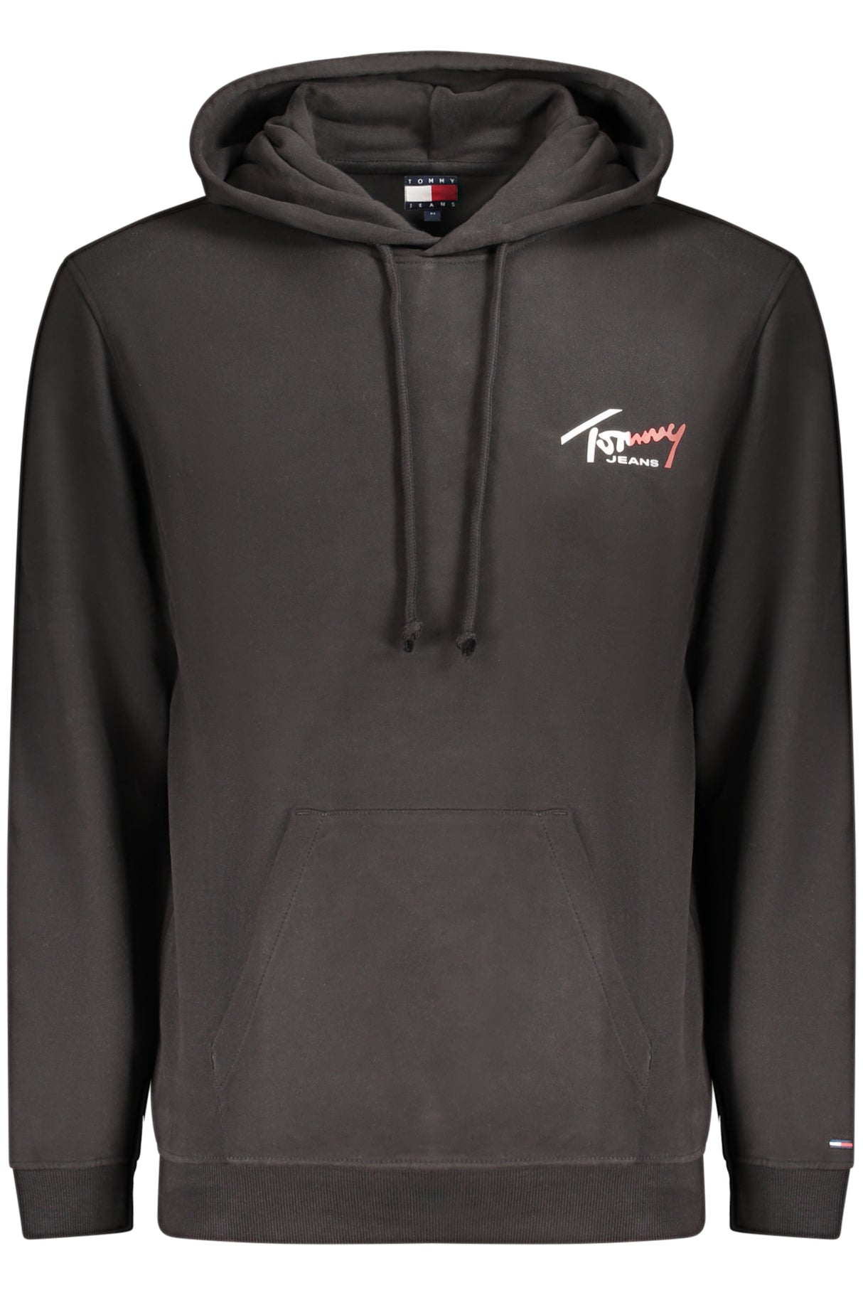 TOMMY HILFIGER MEN'S BLACK ZIP-UP SWEATSHIRT