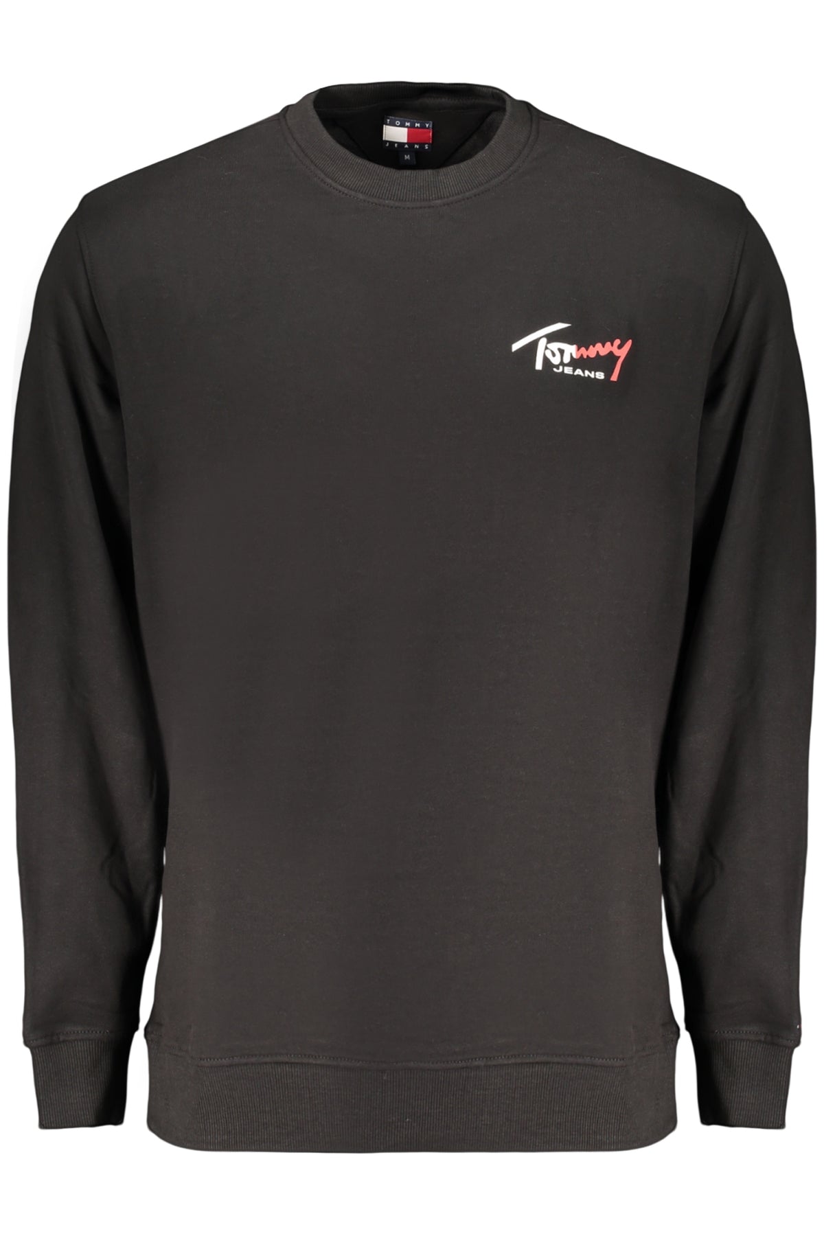 TOMMY HILFIGER MEN'S BLACK ZIP-UP SWEATSHIRT