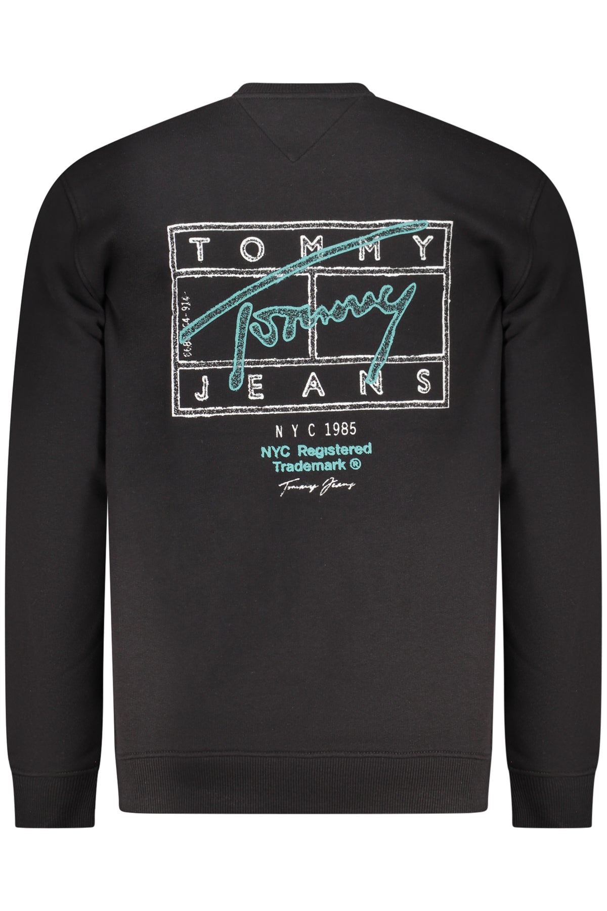 TOMMY HILFIGER MEN'S BLACK ZIP-UP SWEATSHIRT
